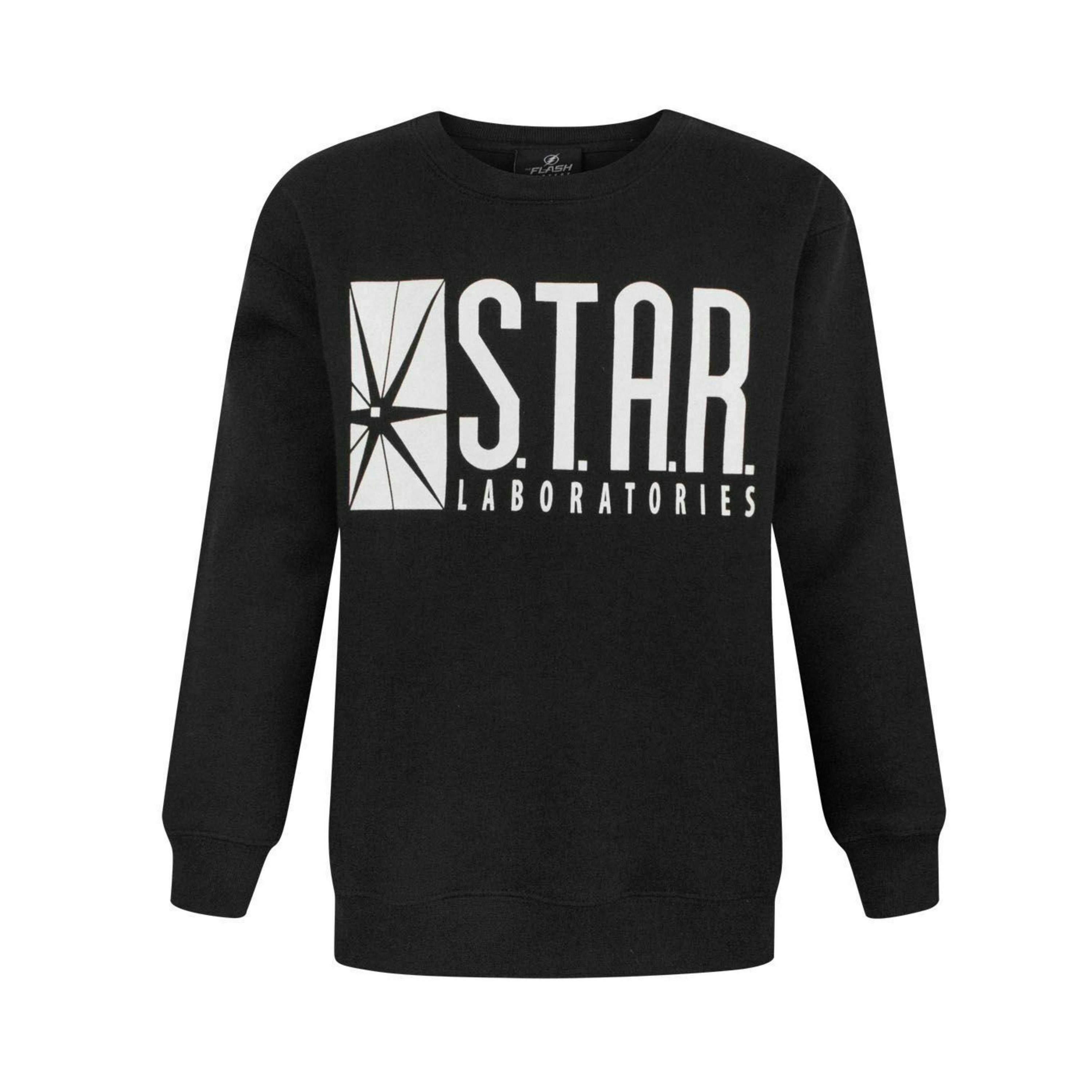 DC Comics Boys Black Tv Star Laboratories Sweatshirt by Vanilla Underground , view 1 of 4