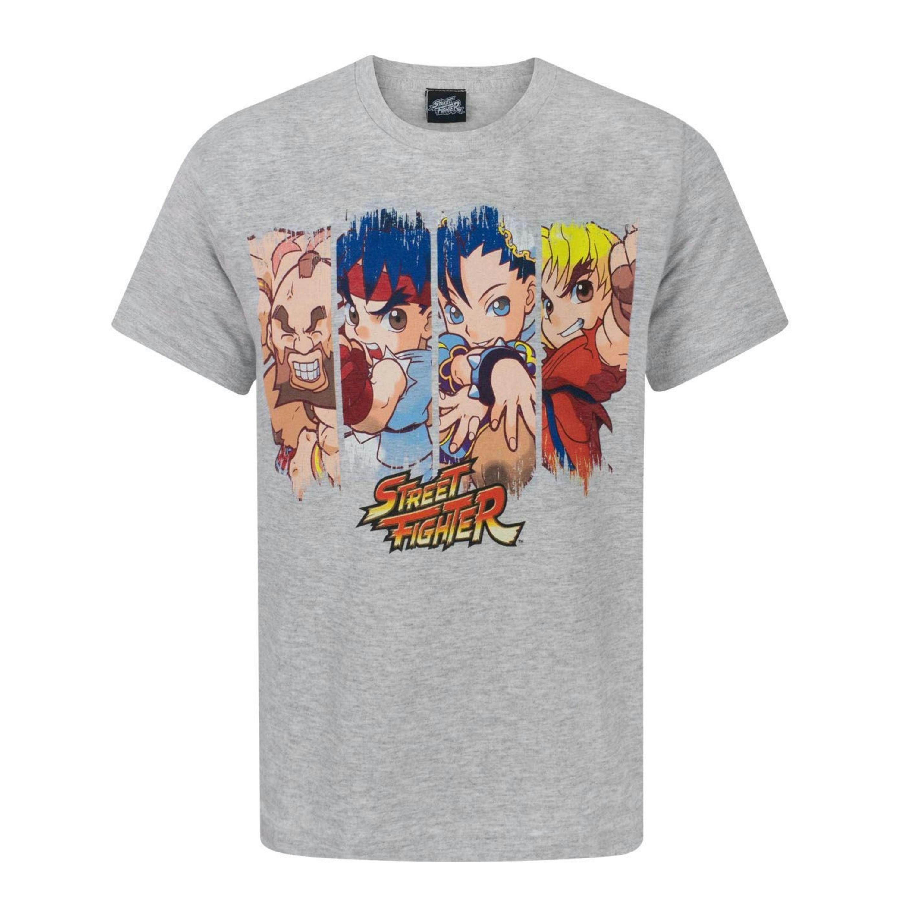 Street Fighter Boys Grey Short Sleeved T-Shirt by Vanilla Underground , view 1 of 2