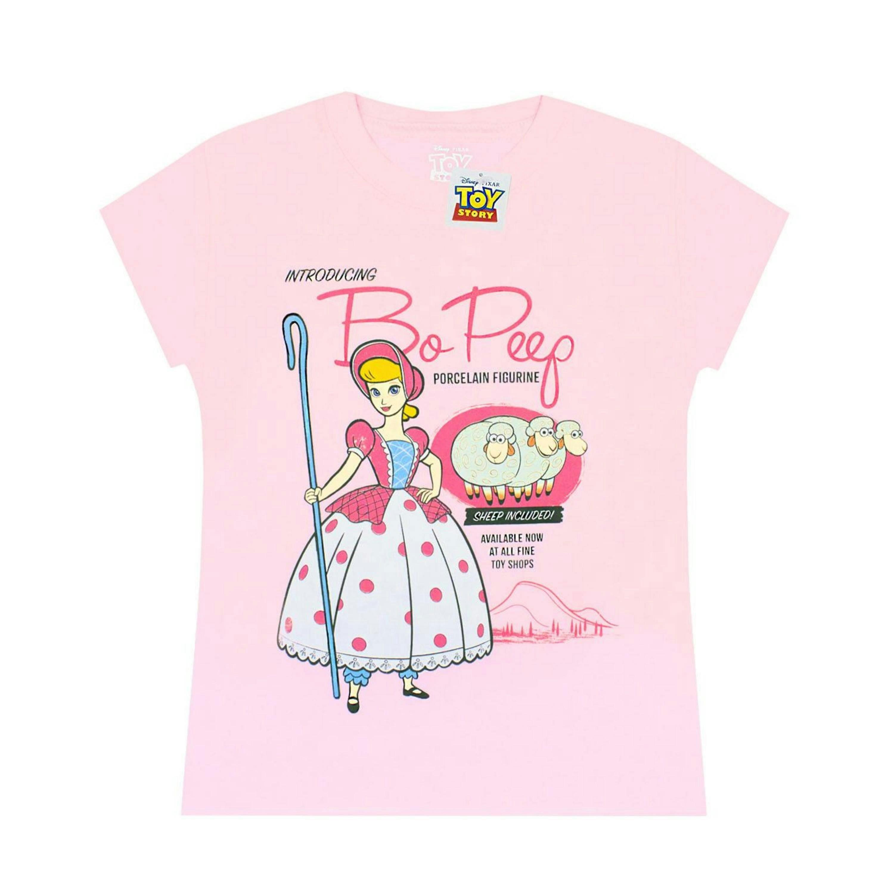 Disney Girls Pink Bo Peep Short Sleeved T-Shirt by Vanilla Underground , view 1 of 2