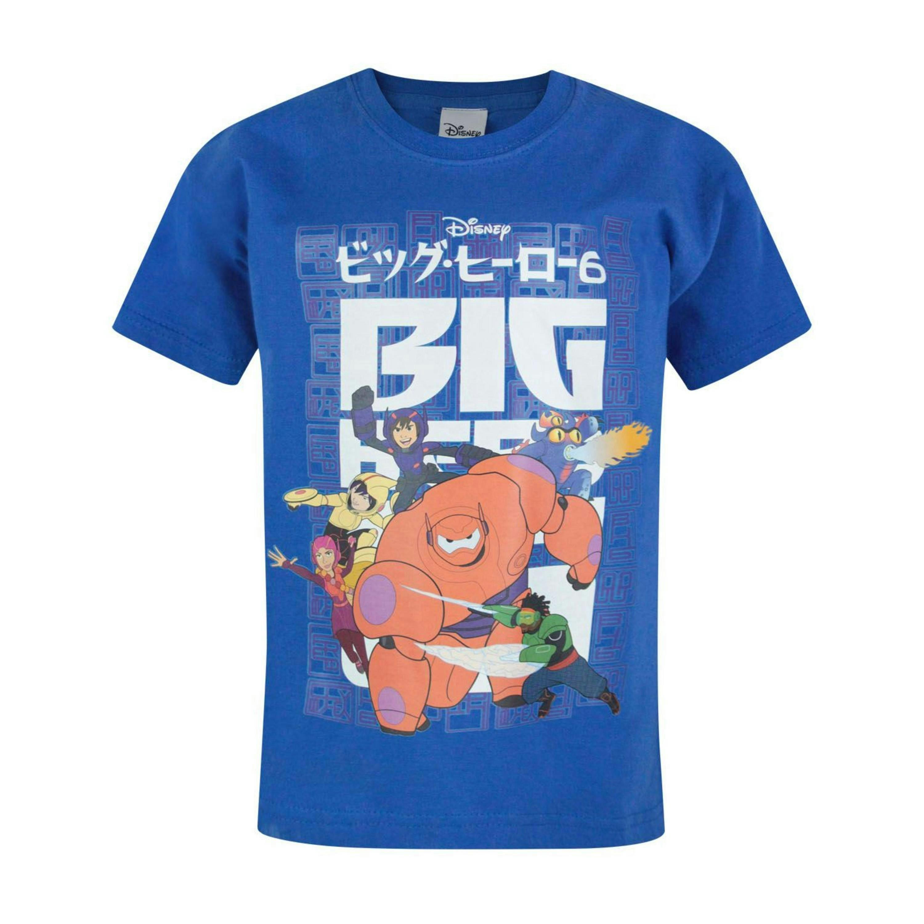Big Hero 6 Boys Blue Short Sleeved T-Shirt by Vanilla Underground , view 1 of 1