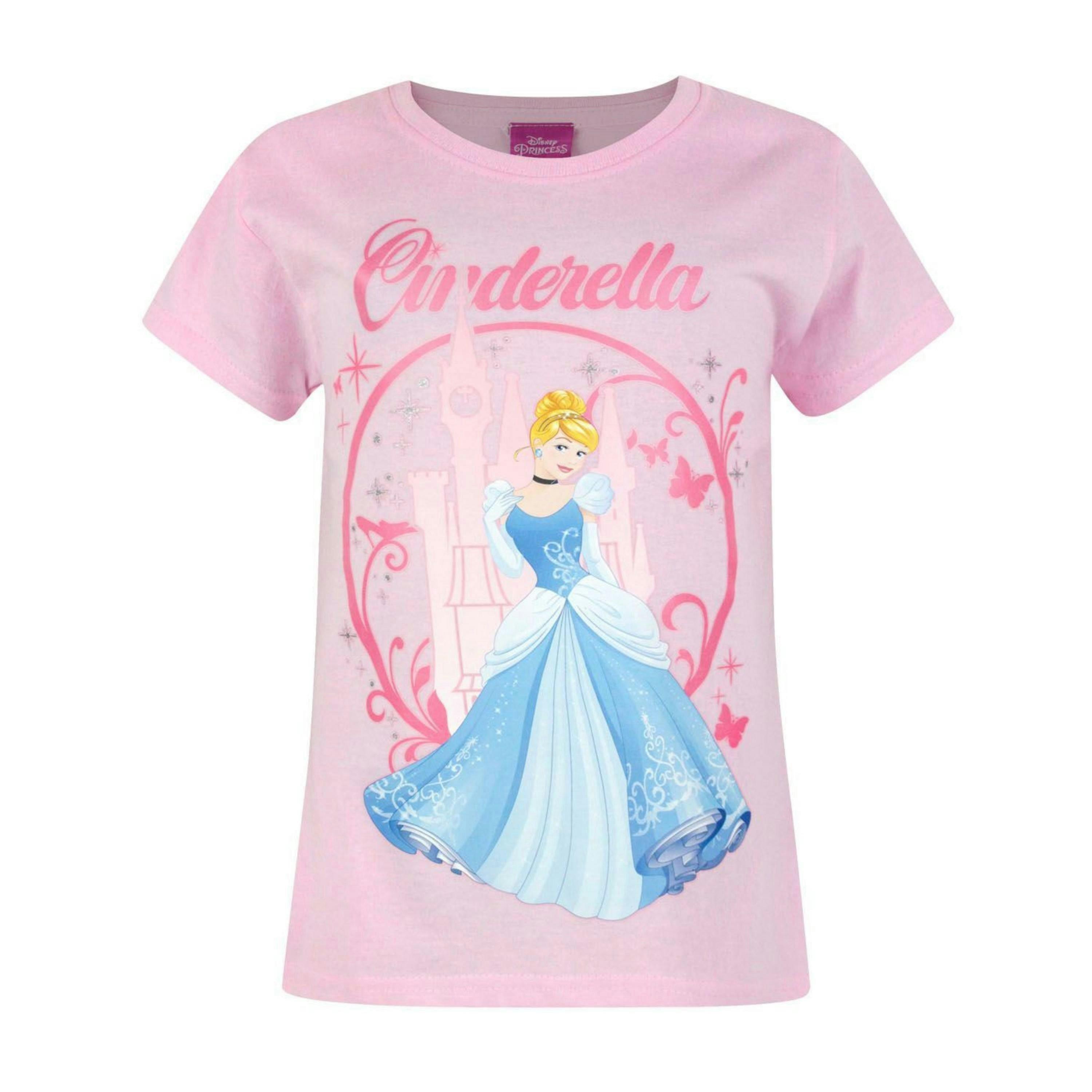 Disney Girls Pink Cinderella Short Sleeved T-Shirt by Vanilla Underground , view 1 of 1