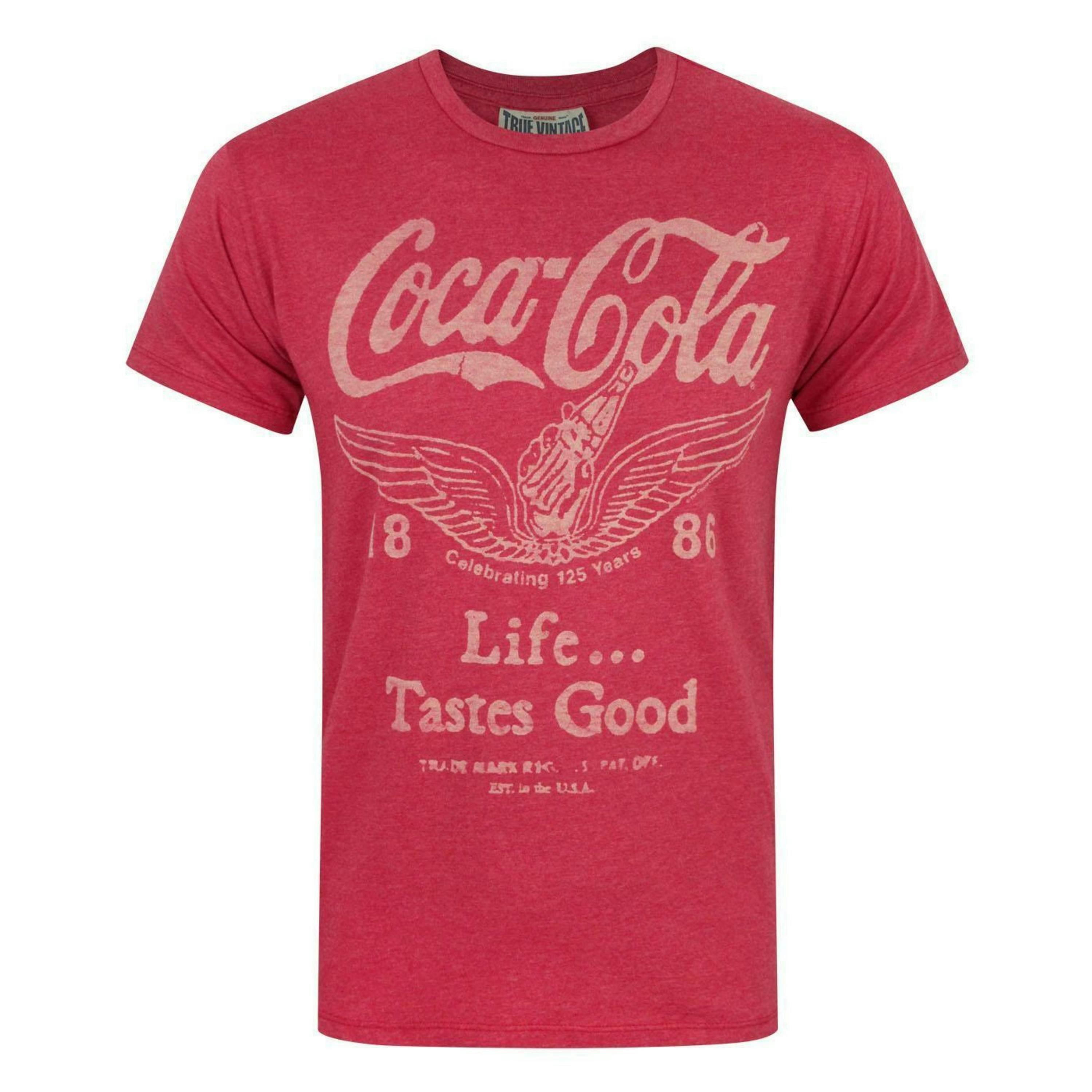 Junk Food Clothing Mens Red Logo Short Sleeved T-Shirt by Vanilla Underground , view 1 of 4