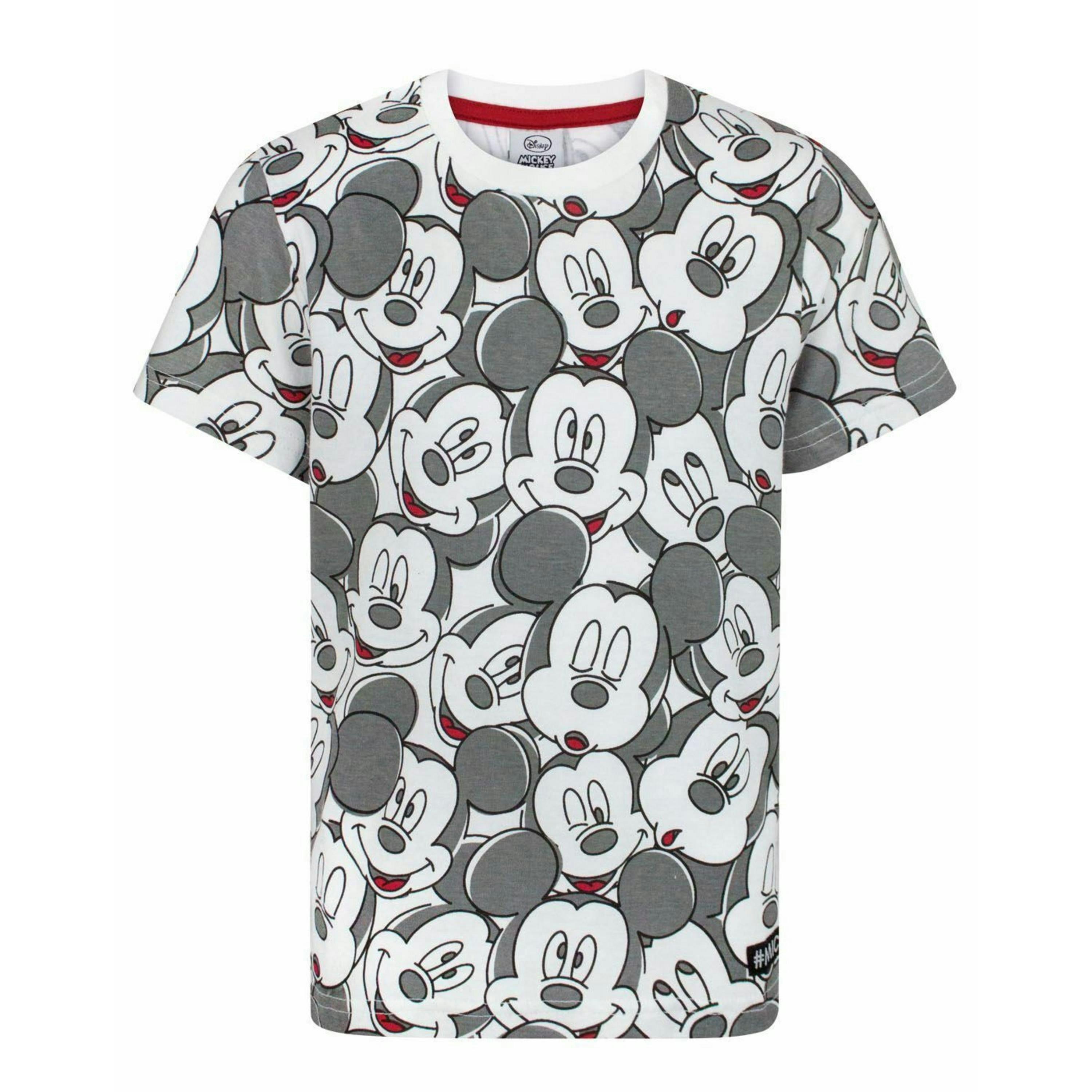 Disney Boys White Mickey Mouse Short Sleeved T-Shirt by Vanilla Underground , view 1 of 5