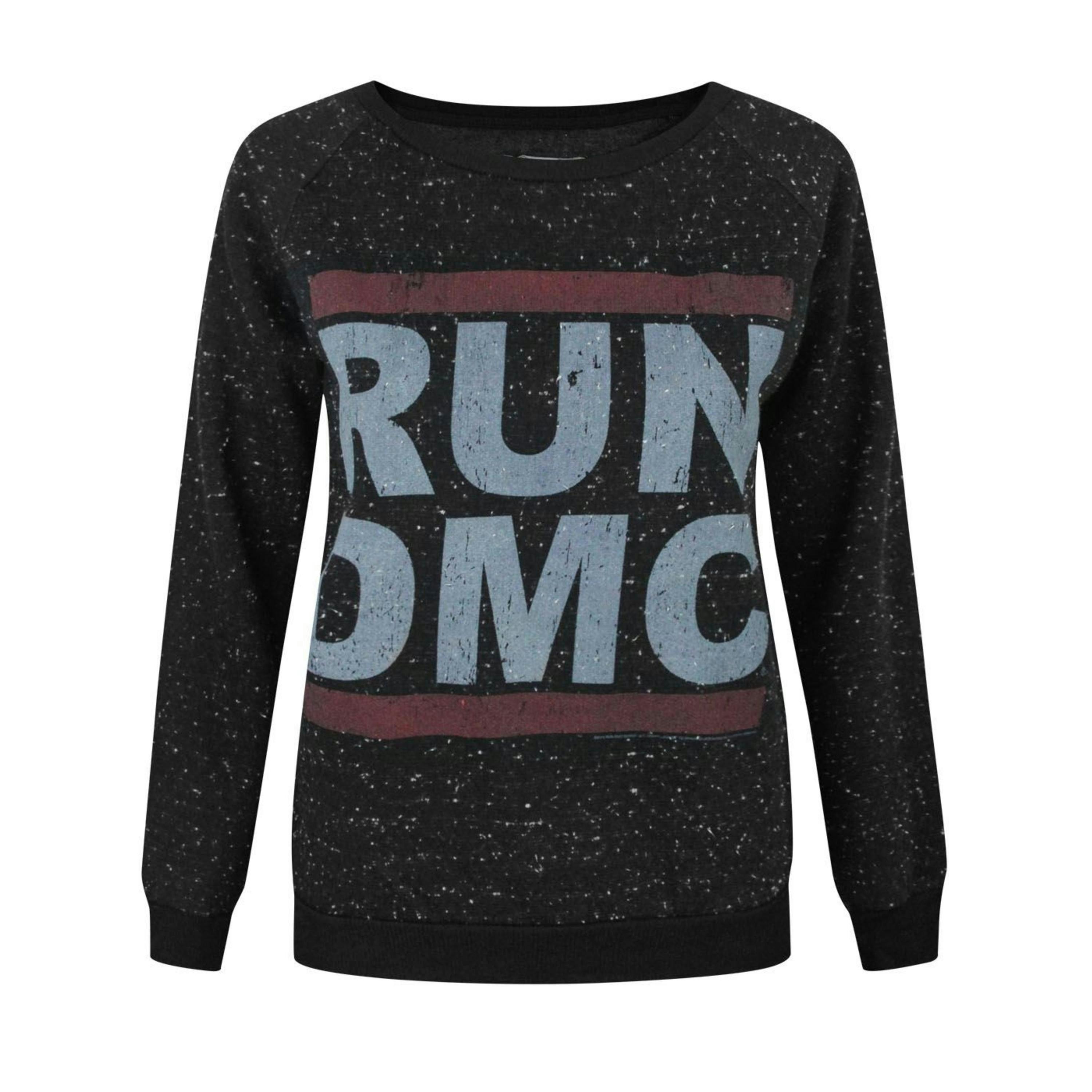 Amplified Clothing Womens Grey Run Dmc Logo Sweatshirt by Vanilla Underground , view 1 of 1
