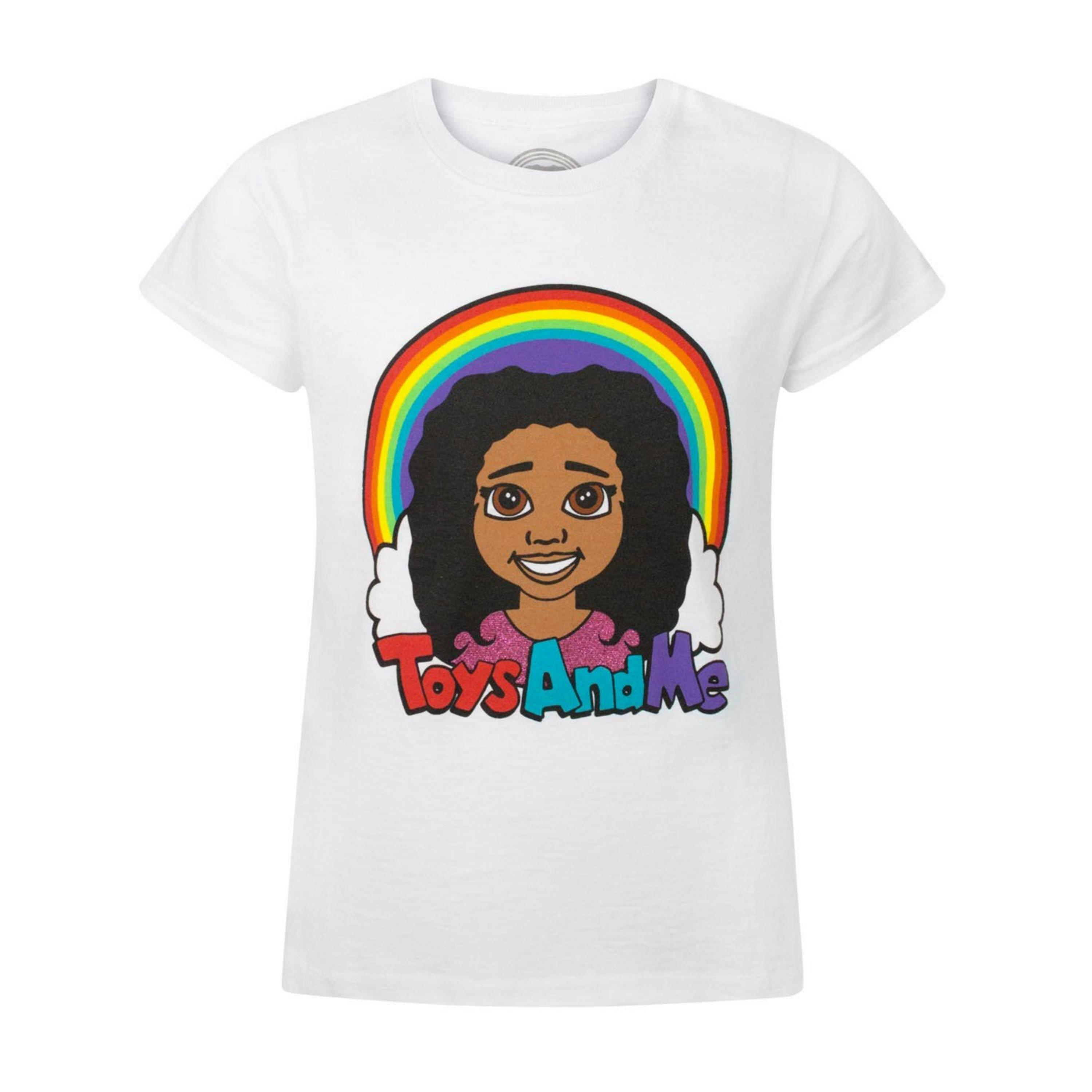 Disney Toys and Me GirlsWhite Short Sleeved T-Shirt by Vanilla Underground , view 1 of 1