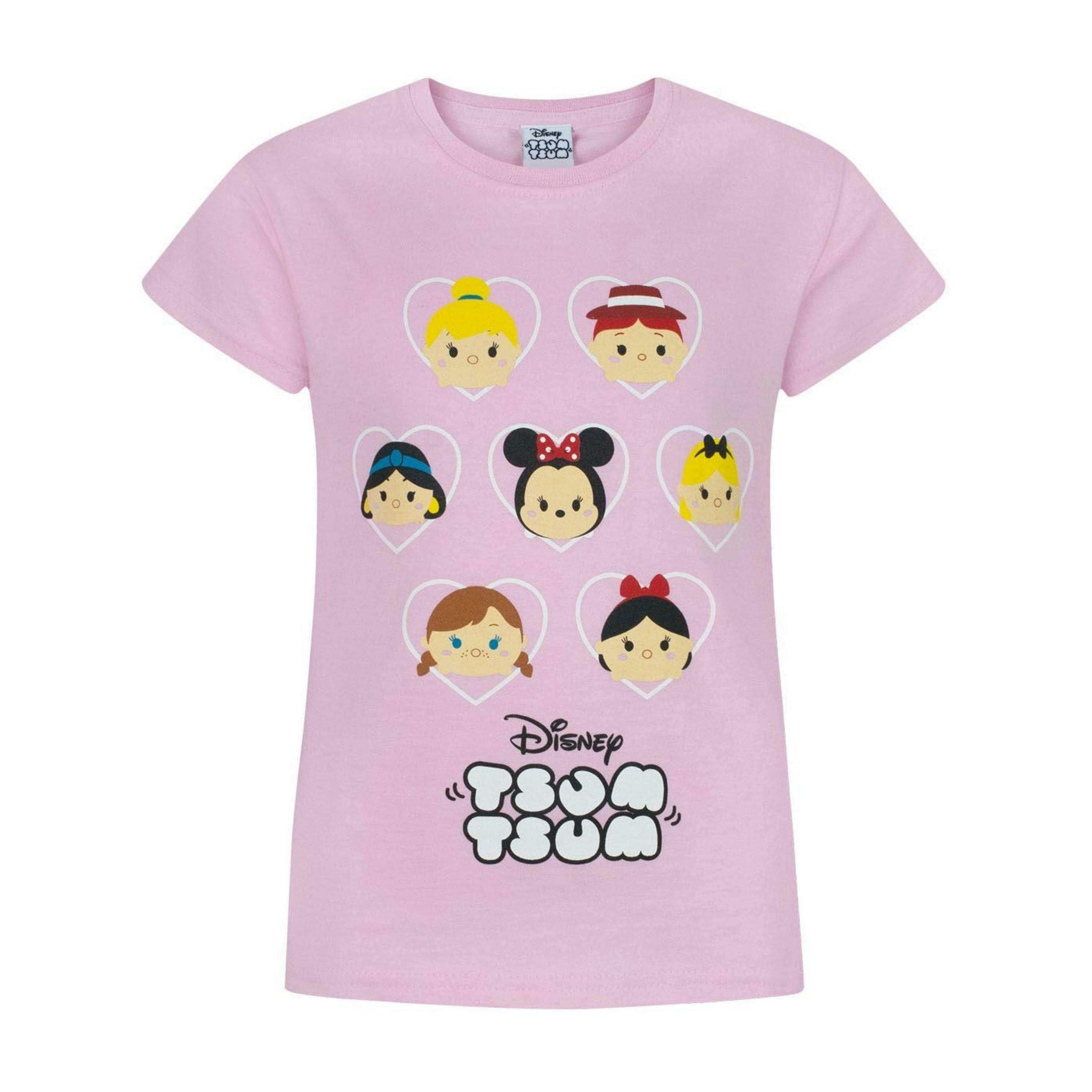 Disney Girls Pink Disney Tsum Tsum Short Sleeved T-Shirt by Vanilla Underground , view 1 of 2