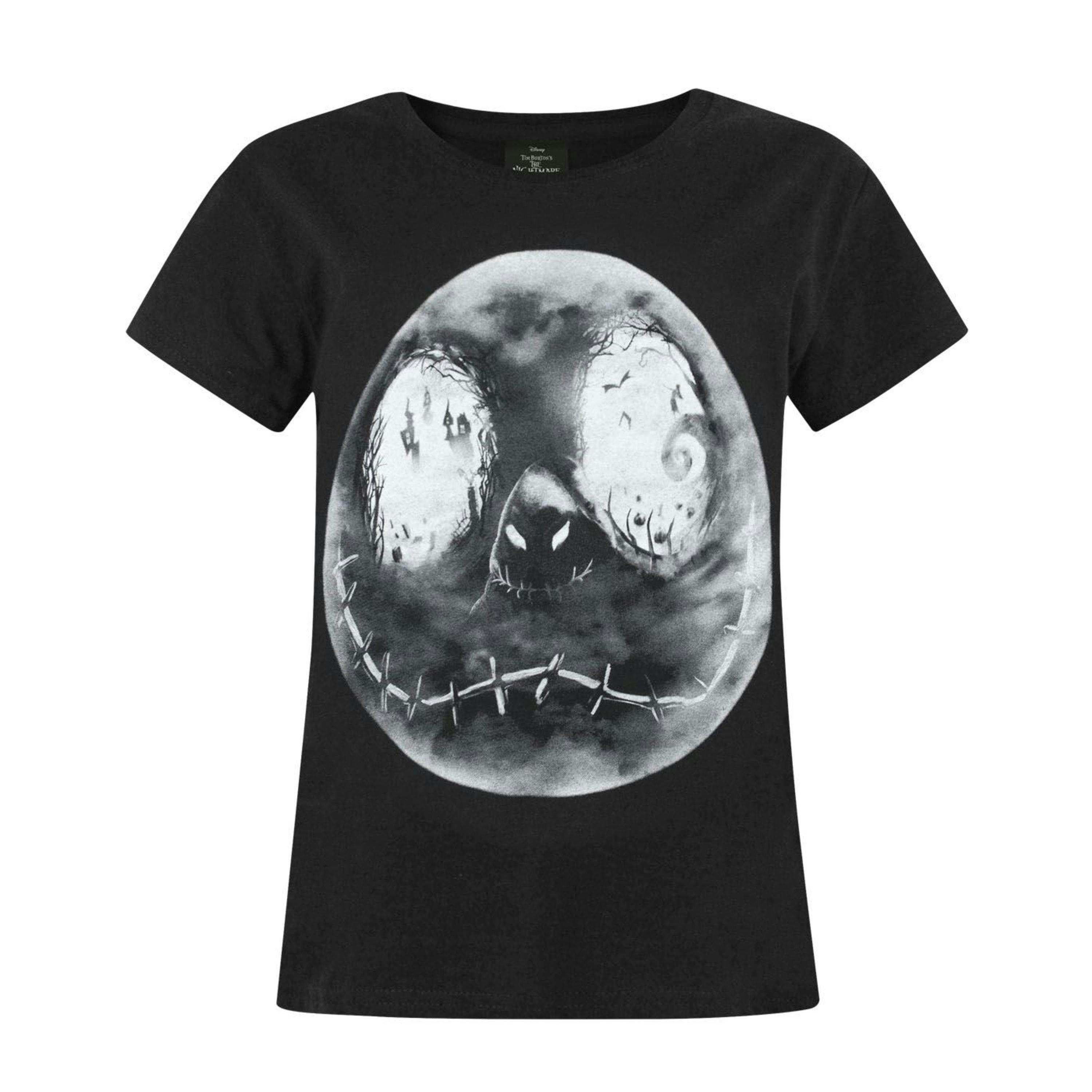 Disney The Nightmare Before Christmas Girls Black Jack Skellington Short Sleeved T-Shirt by Vanilla Underground , view 1 of 1