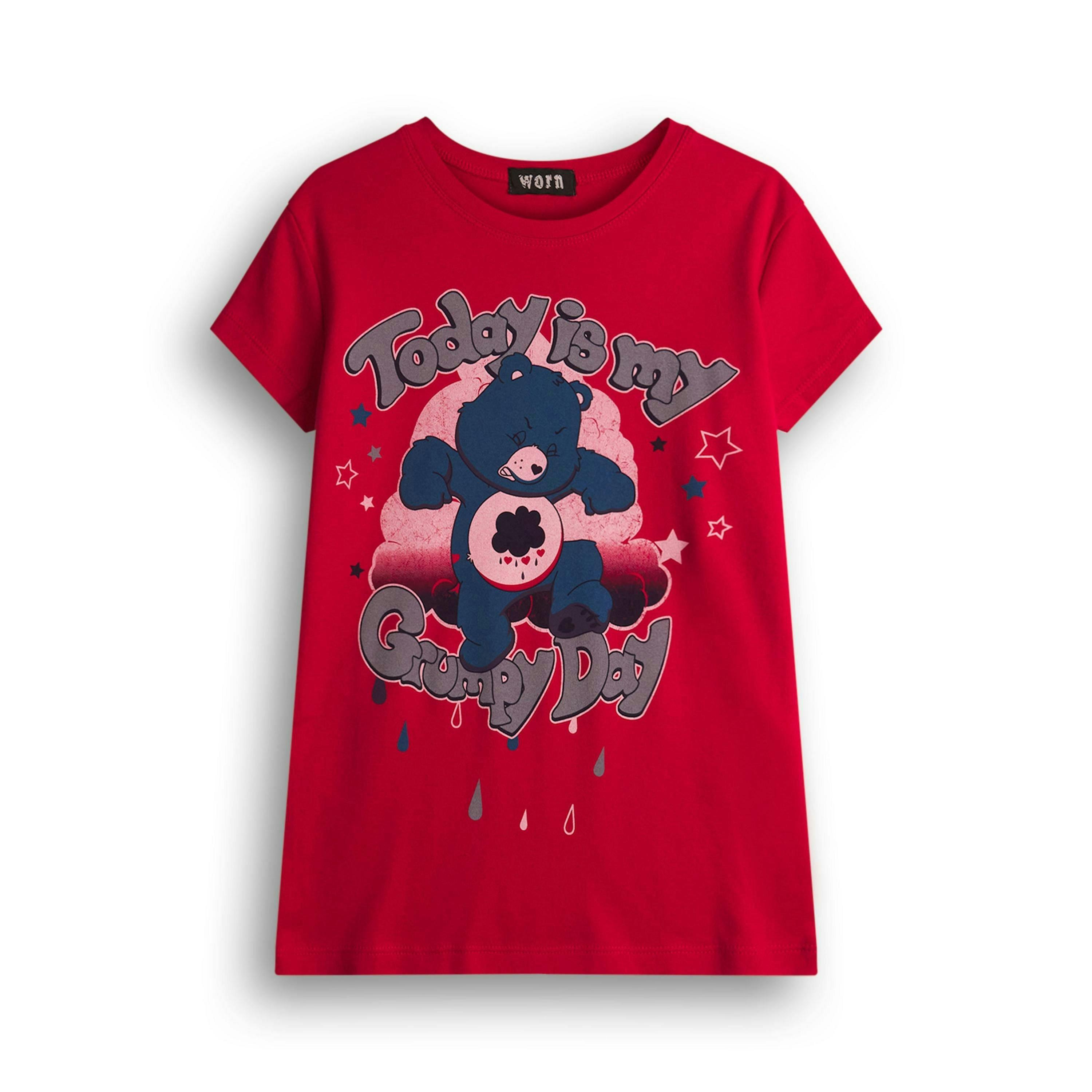 Care Bears Womens Red Short Sleeved T-Shirt by Vanilla Underground , view 1 of 6