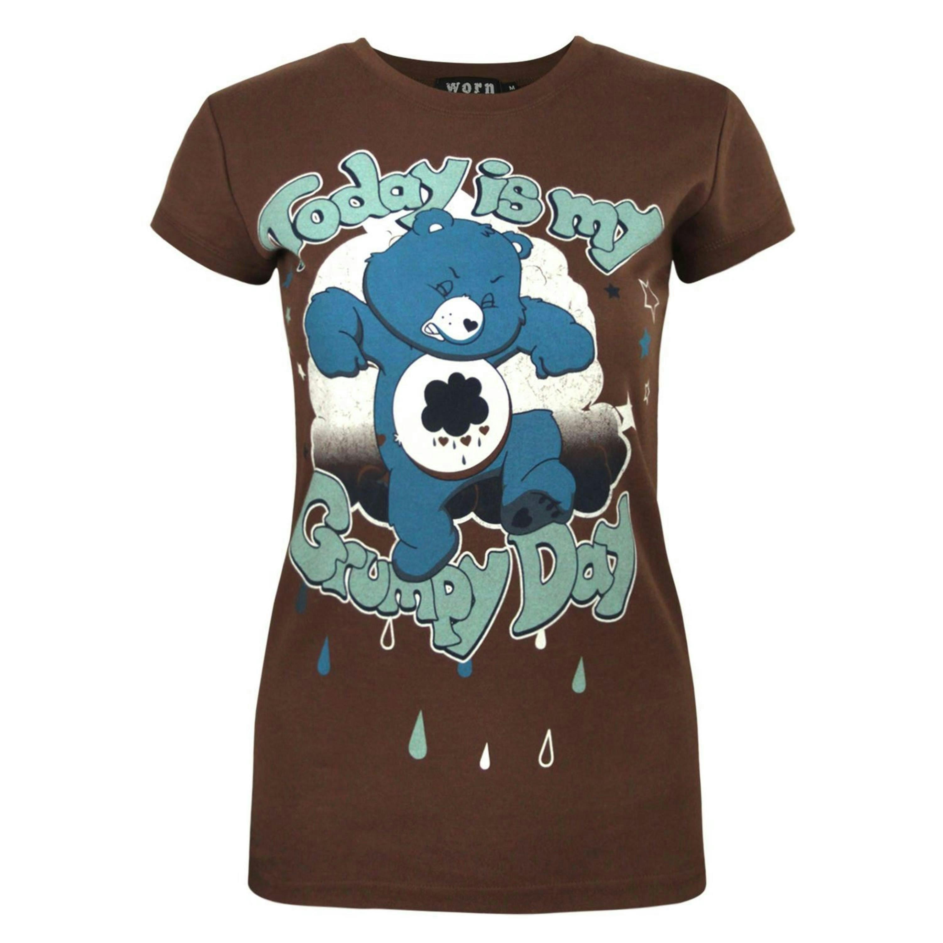 Care Bears Womens Brown Short Sleeved T-Shirt by Vanilla Underground , view 1 of 1