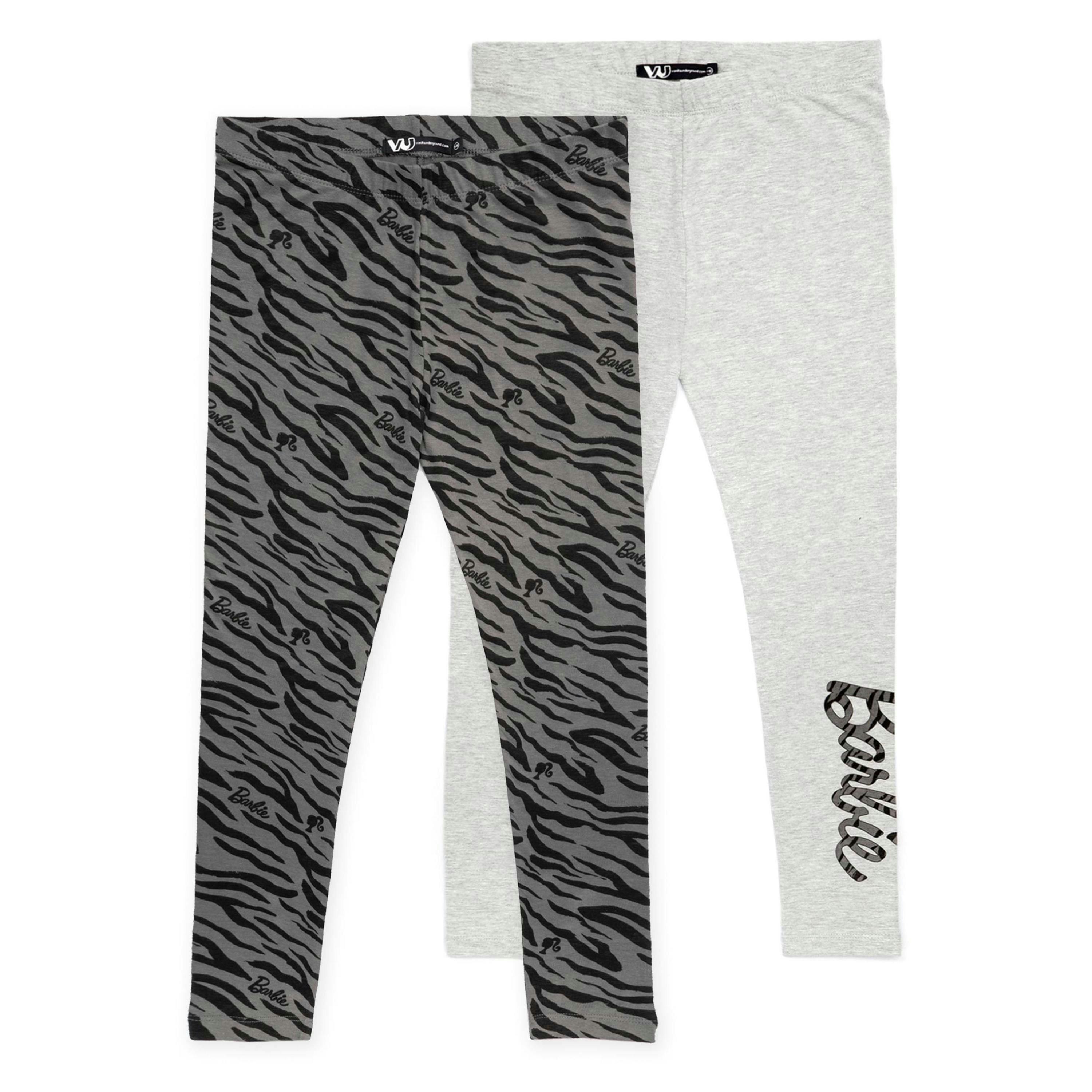 Barbie Girls Grey Logo Leggings by Vanilla Underground , view 1 of 5