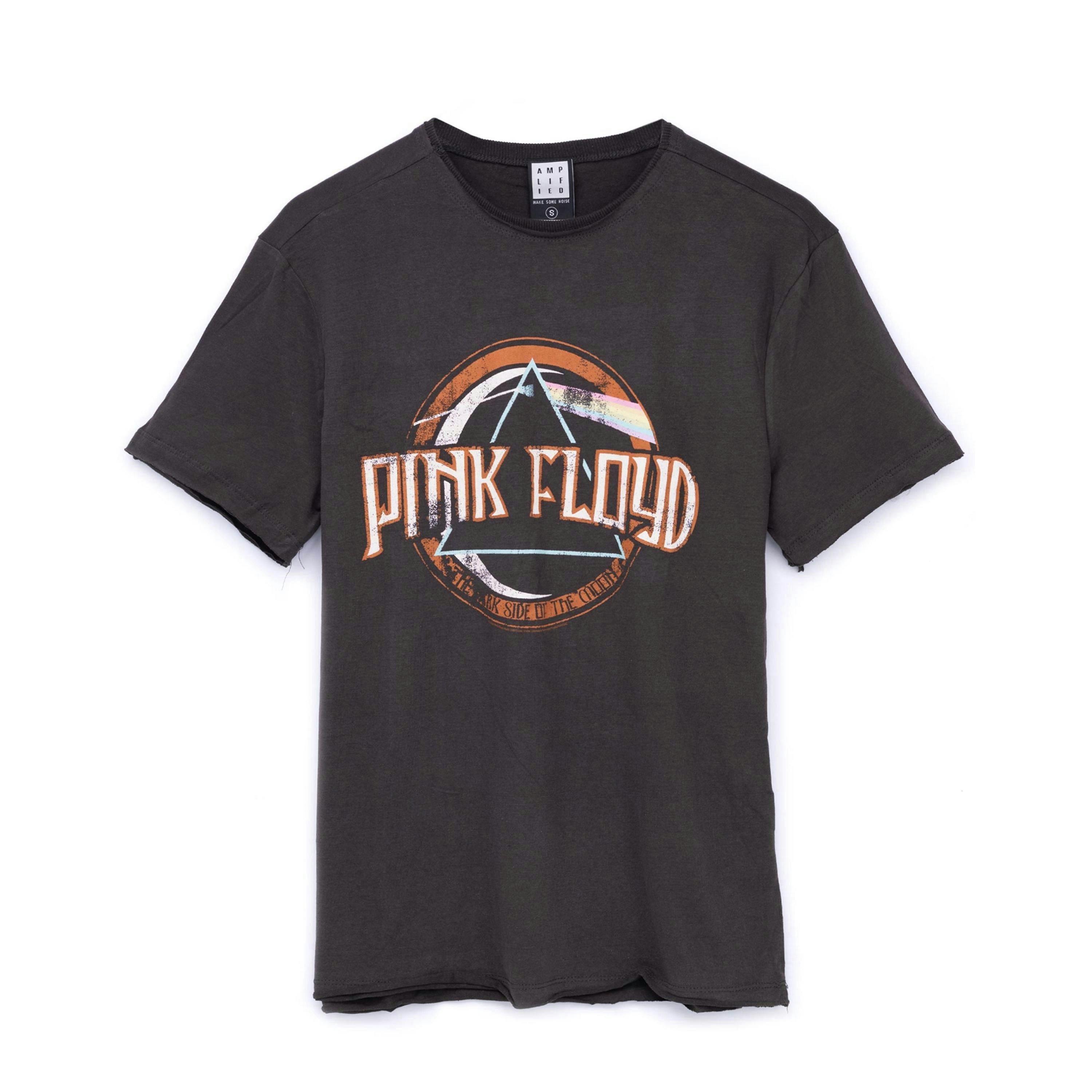 Amplified Clothing Mens Grey Pink Floyd Short Sleeved T-Shirt by Vanilla Underground , view 1 of 4