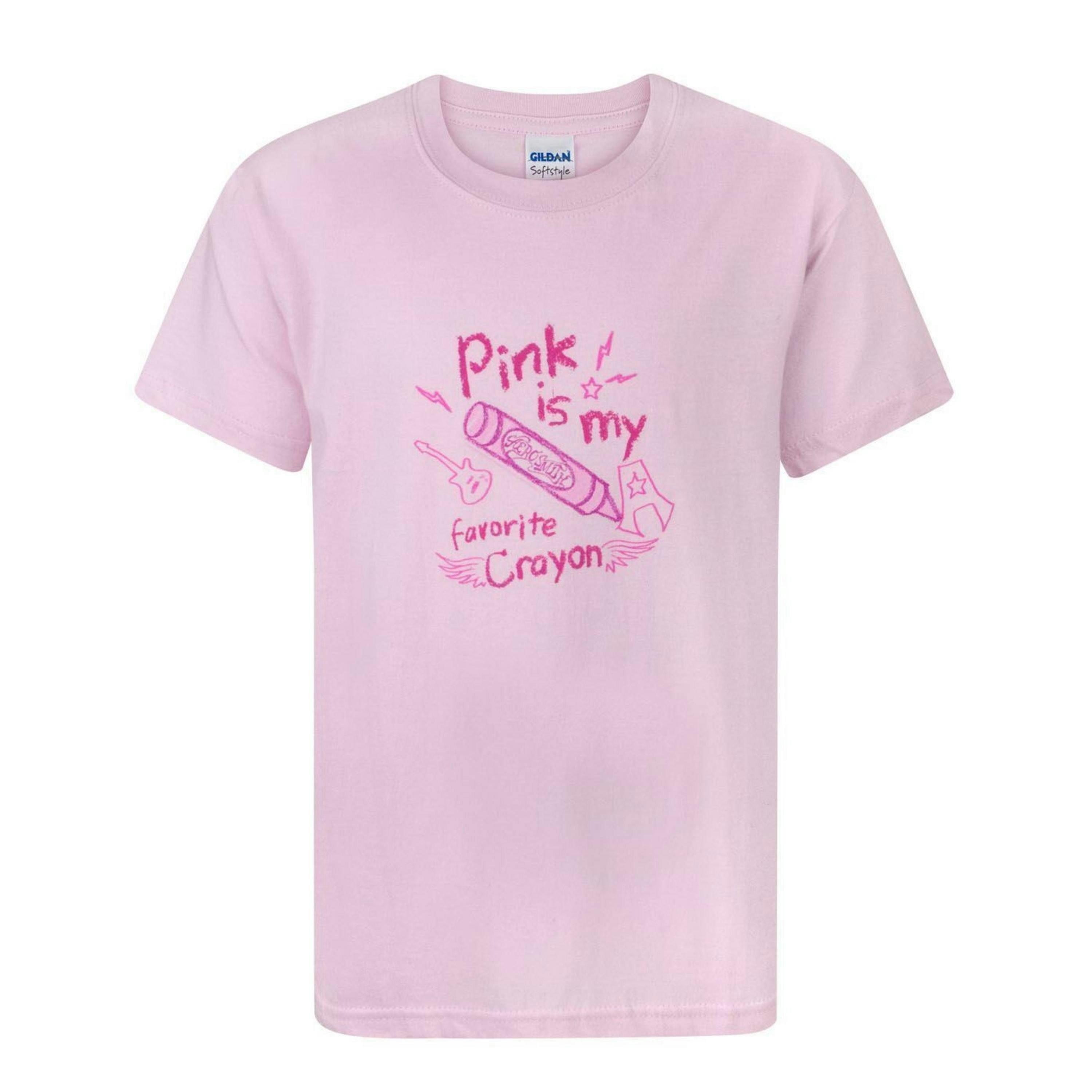 Aerosmith Girls Pink Short Sleeved T-Shirt by Vanilla Underground , view 1 of 1