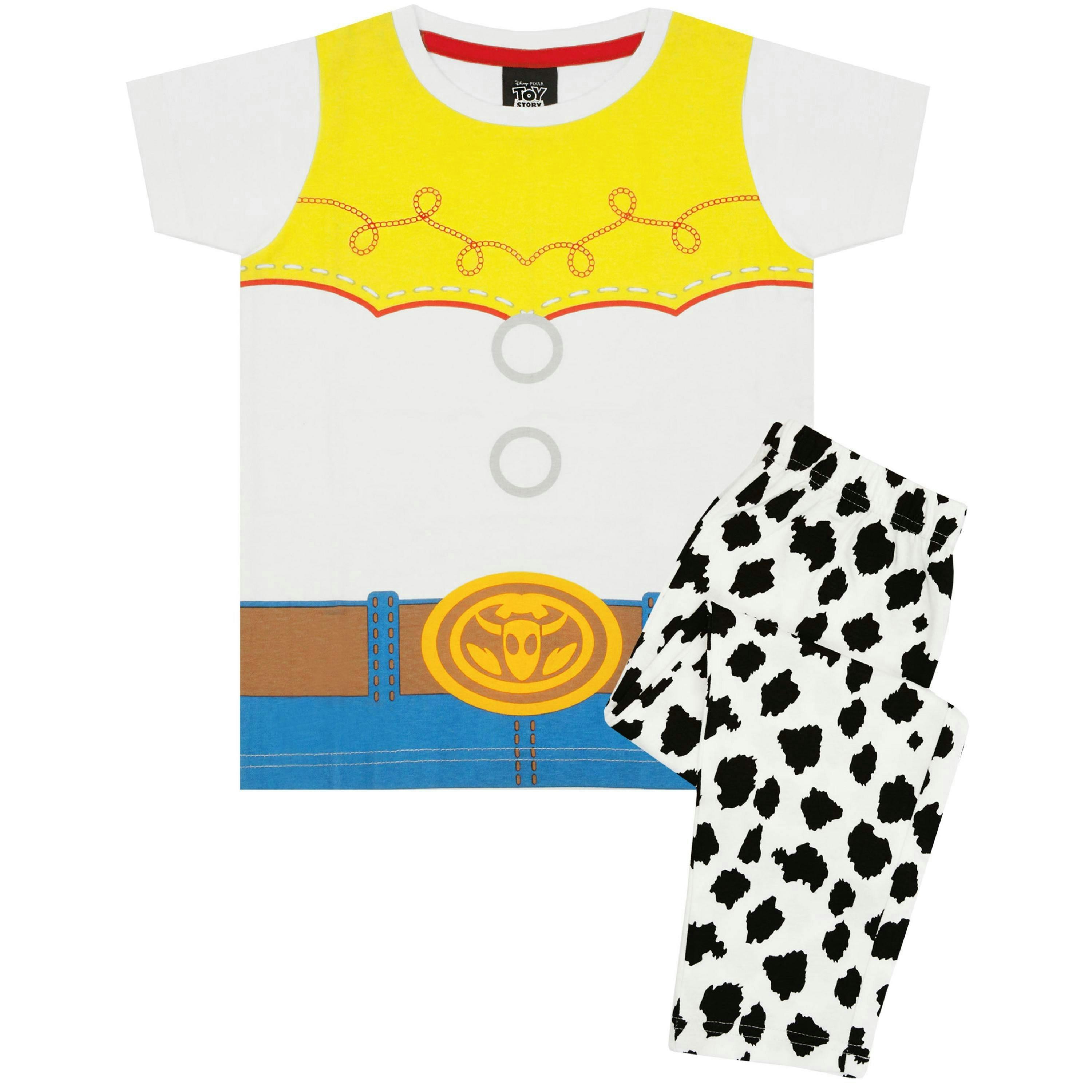 Disney Girls Black Jessie Short Sleeve Long Leg Pyjama Set by Vanilla Underground , view 1 of 4