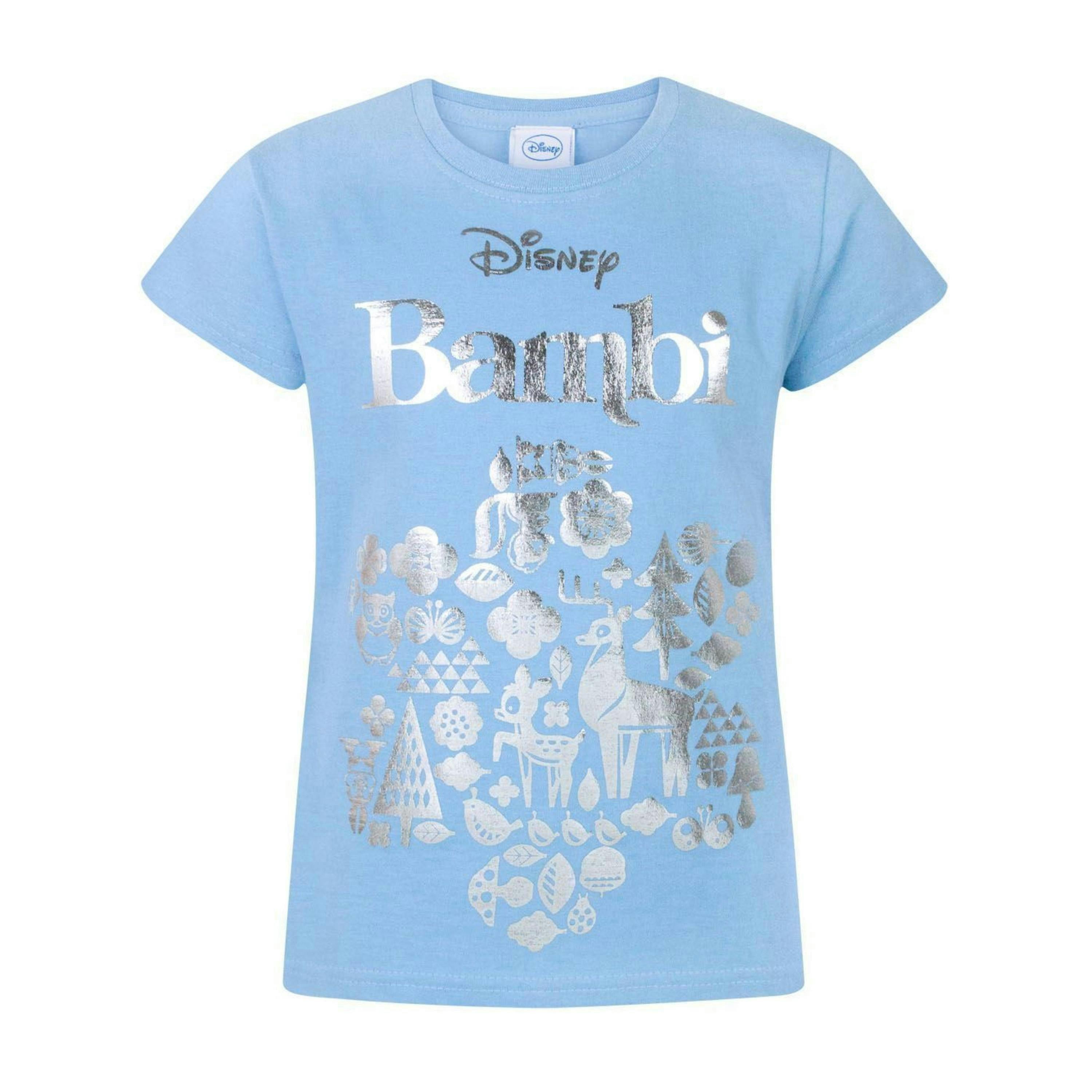 Disney Bambi GirlsBlue Short Sleeved T-Shirt by Vanilla Underground , view 1 of 1