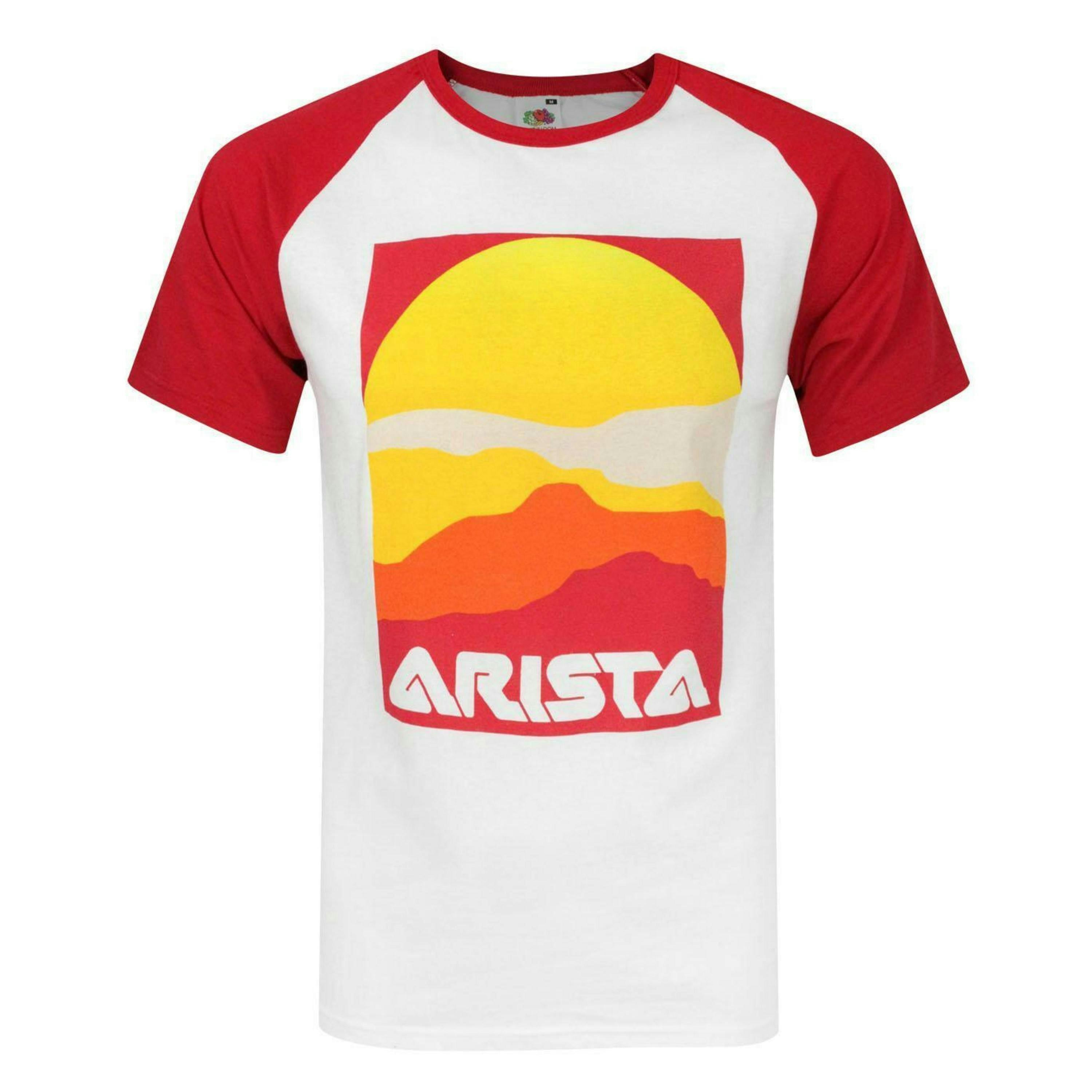 Arista Records Mens White Logo Short Sleeved T-Shirt by Vanilla Underground , view 1 of 4