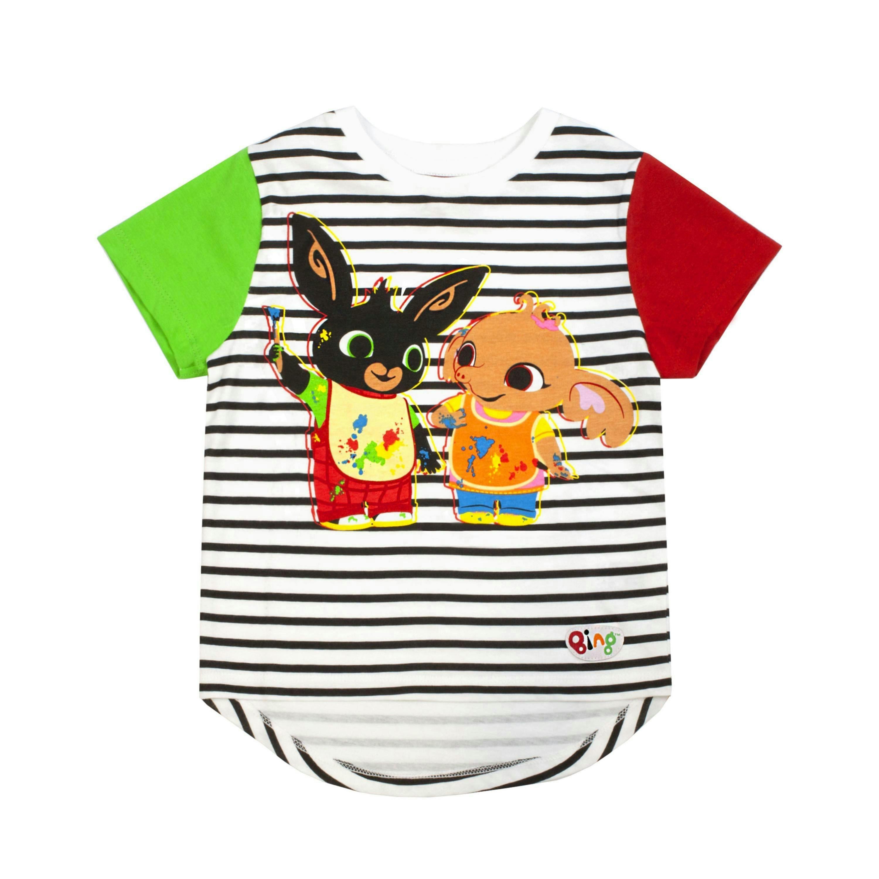 Bing Bunny Unisex Kids White Bing, Sula Short Sleeved T-Shirt by Vanilla Underground , view 1 of 5