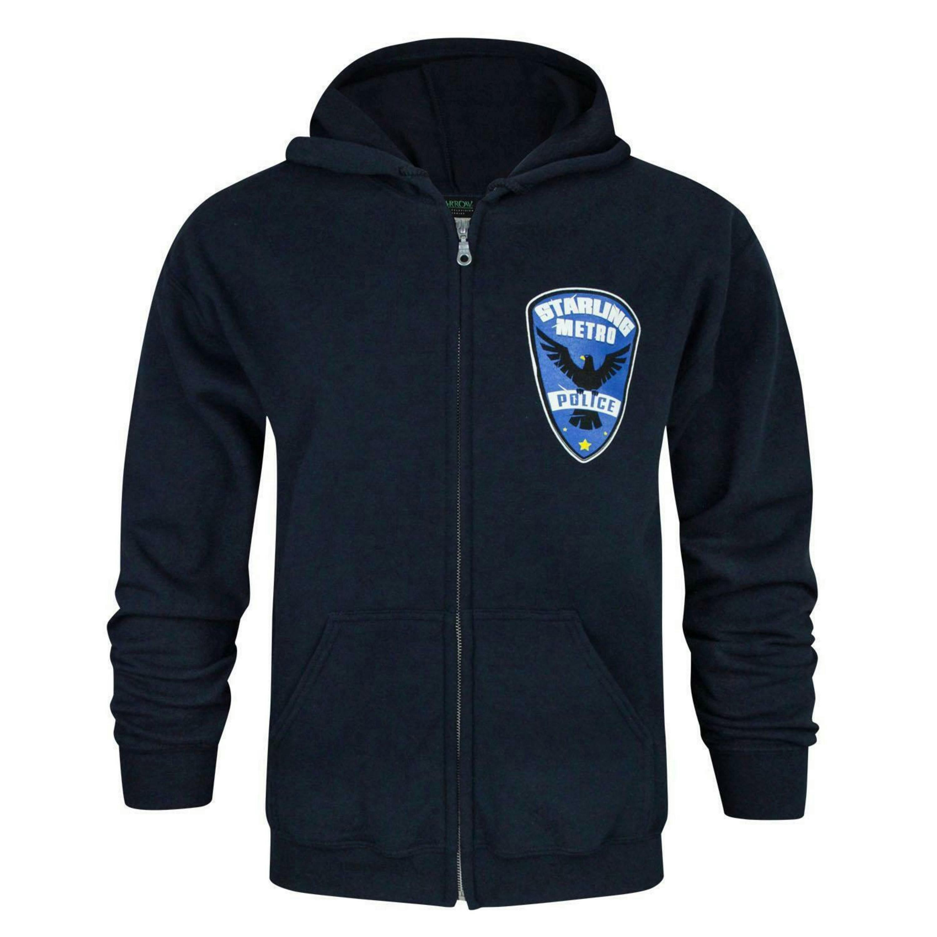 DC Comics Mens Blue Arrow Hoodie by Vanilla Underground , view 1 of 4