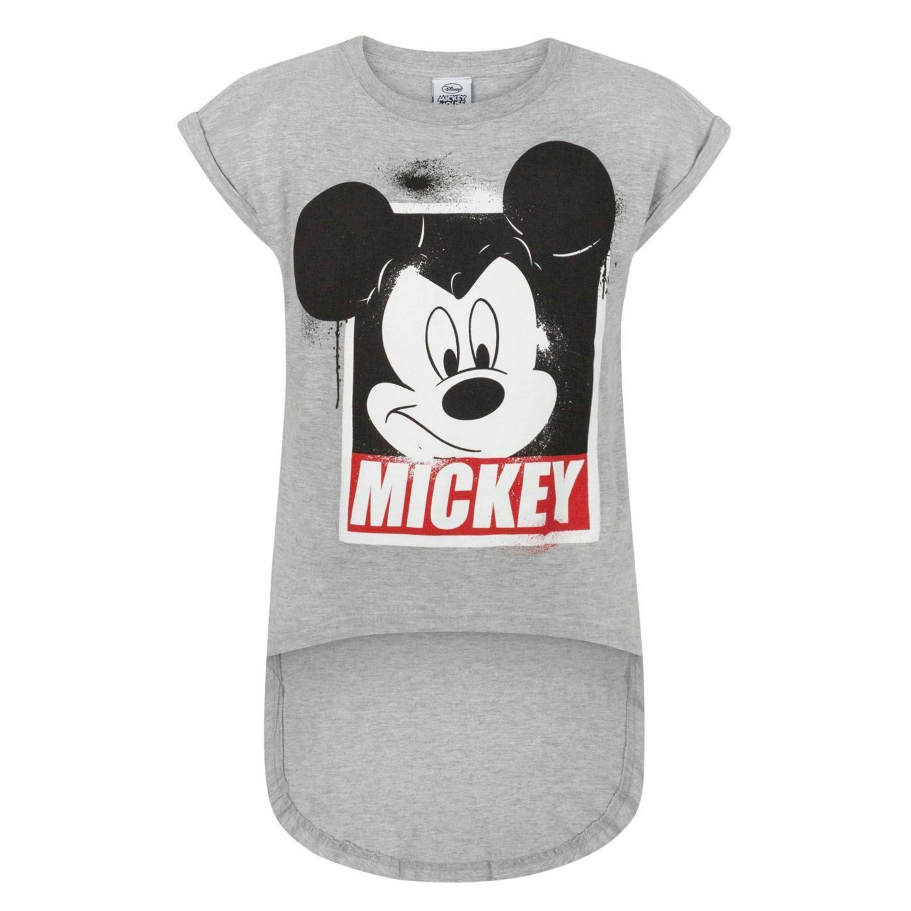 Disney Mickey Mouse GirlsGrey Short Sleeved T-Shirt by Vanilla Underground , view 1 of 1