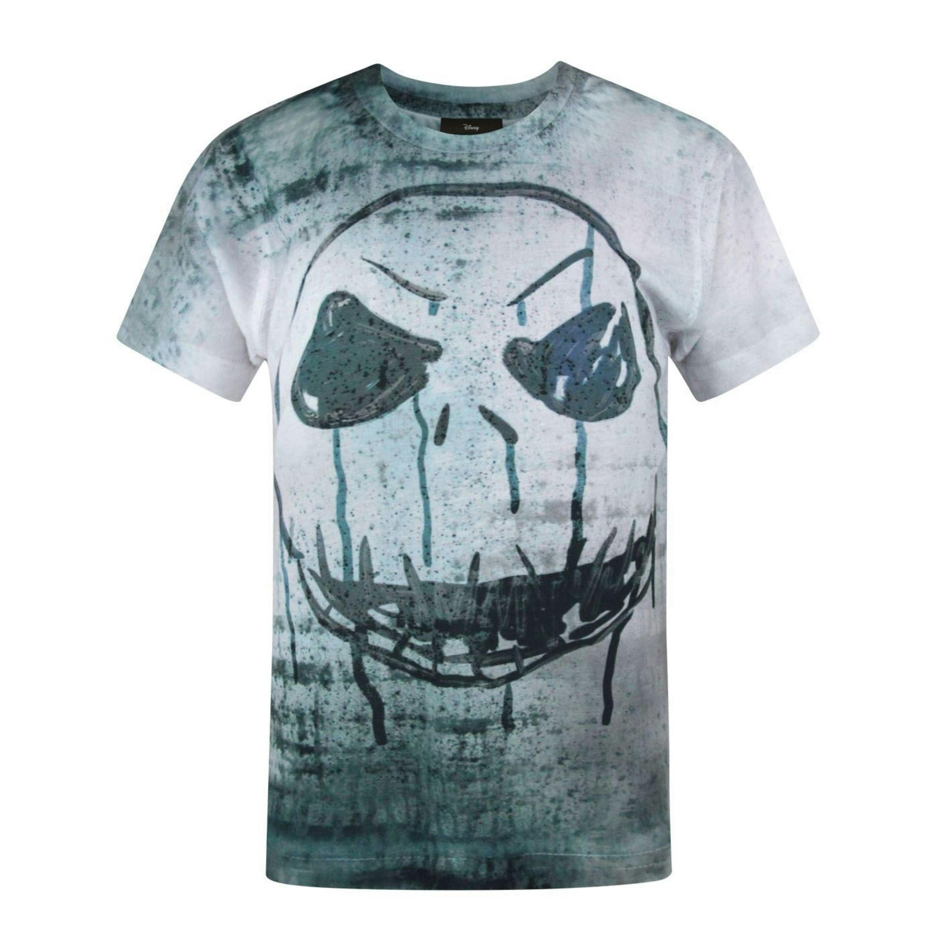Disney The Nightmare Before Christmas Boys White Jack Skellington Short Sleeved T-Shirt by Vanilla Underground , view 1 of 1