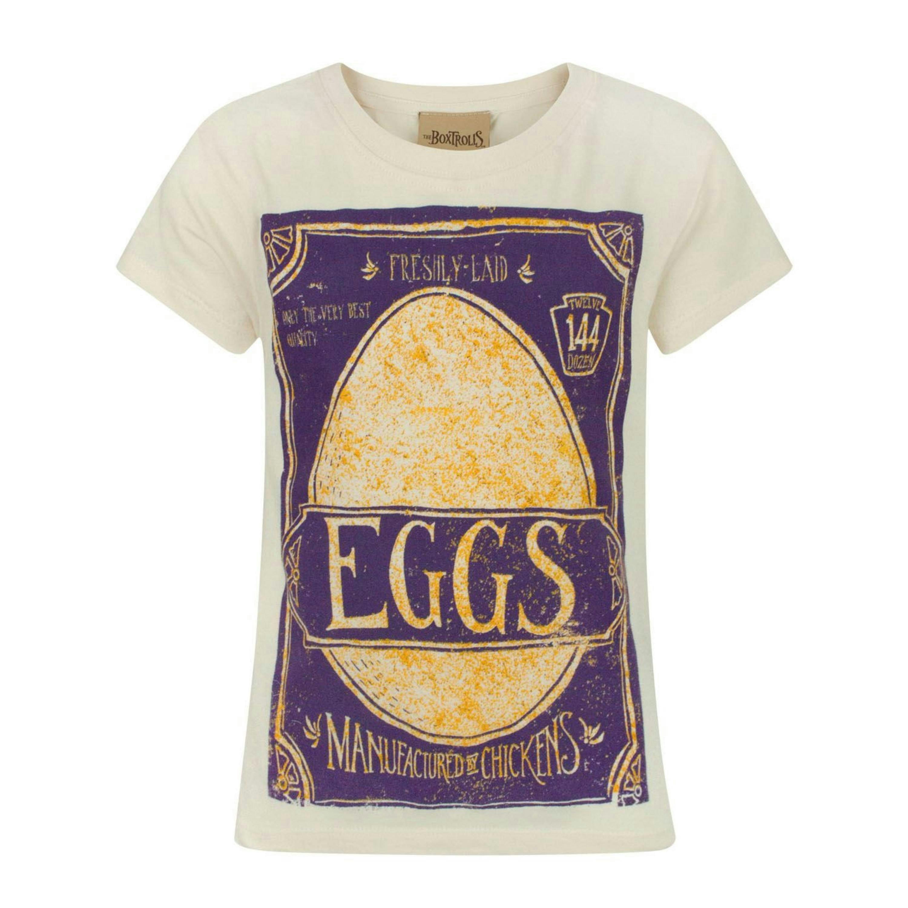 Boxtrolls Girls Yellow Short Sleeved T-Shirt by Vanilla Underground , view 1 of 1