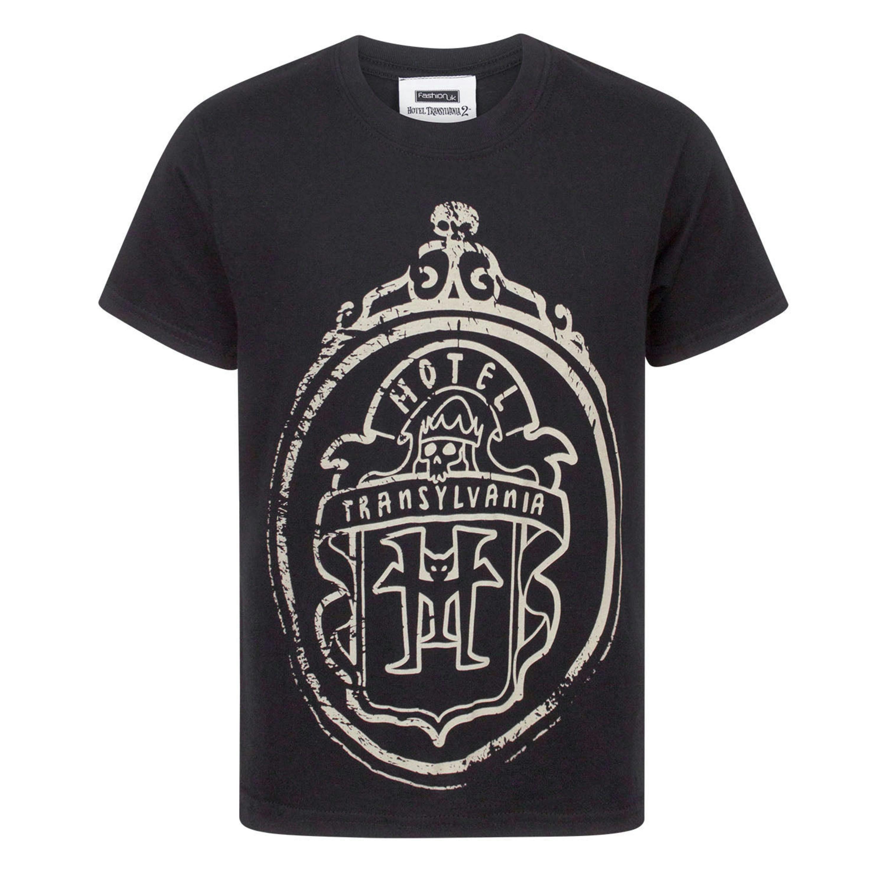Hotel Transylvania Boys Black Logo Short Sleeved T-Shirt by Vanilla Underground , view 1 of 2