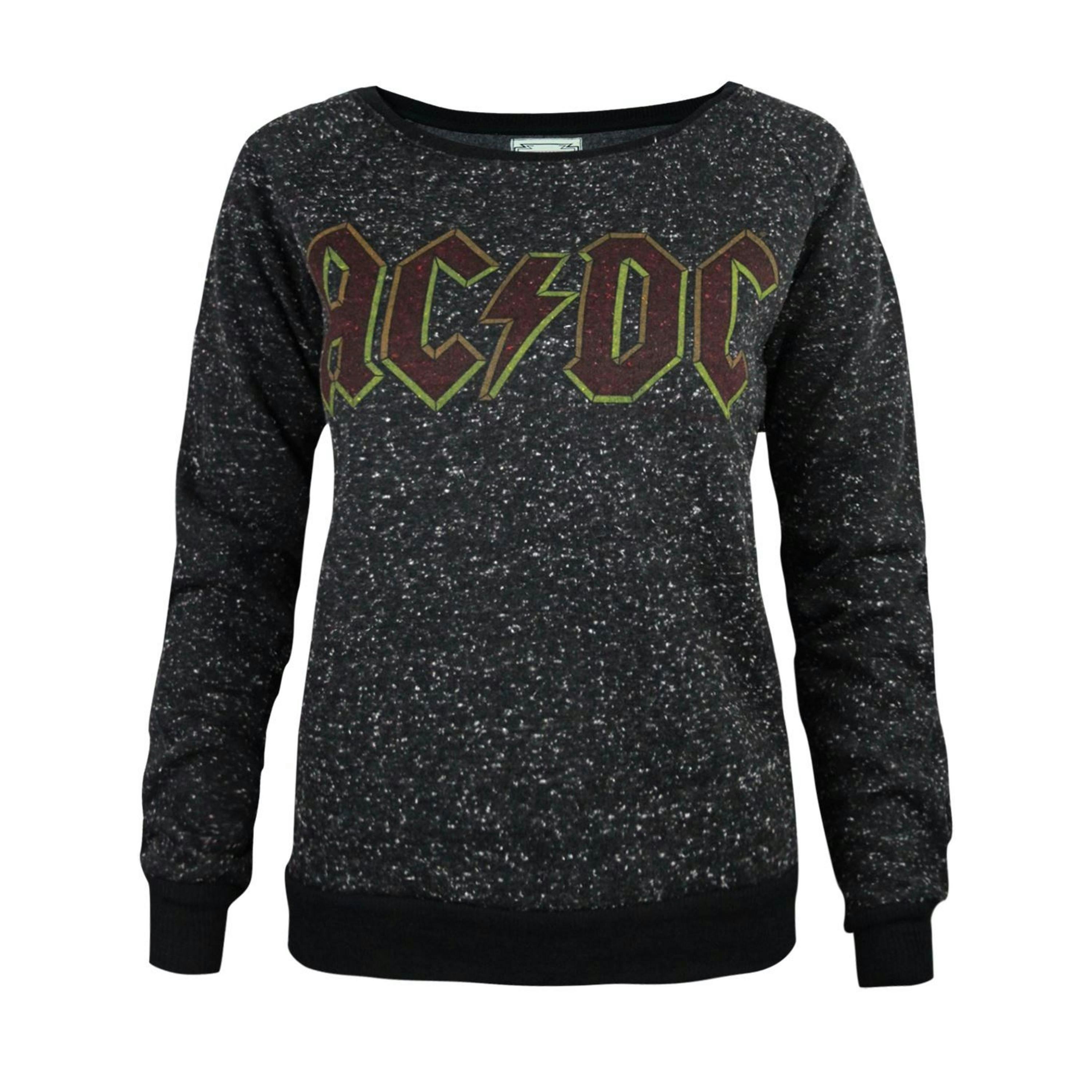 Amplified Clothing Womens Black Ac/Dc Sweatshirt by Vanilla Underground , view 1 of 1
