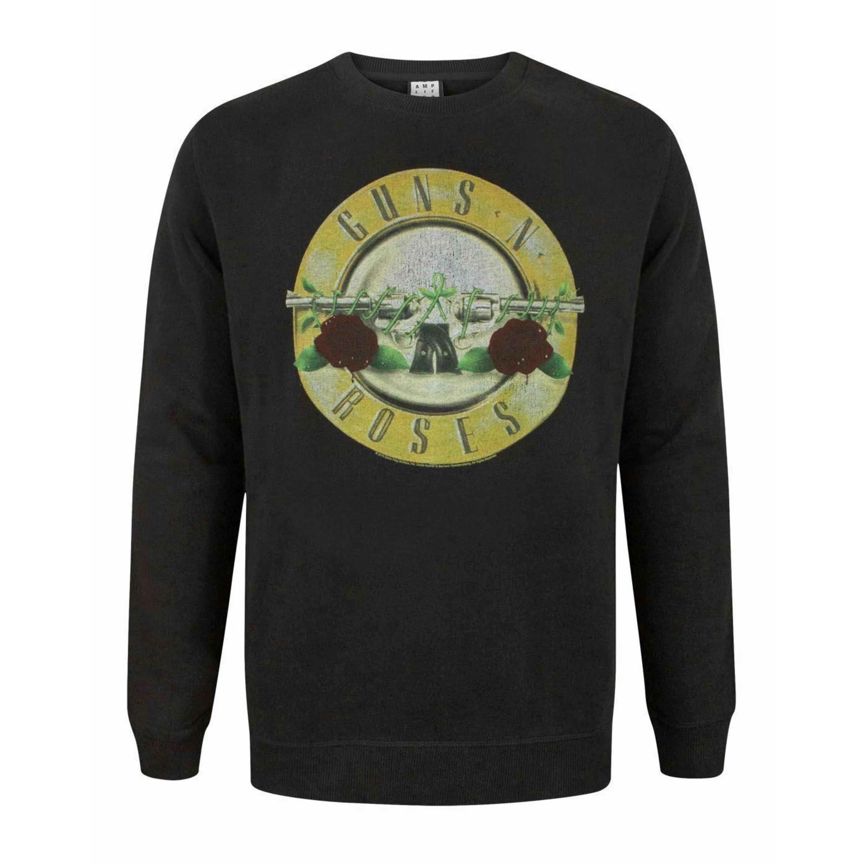 Amplified Clothing Mens Black Guns N Roses Sweatshirt by Vanilla Underground , view 1 of 4
