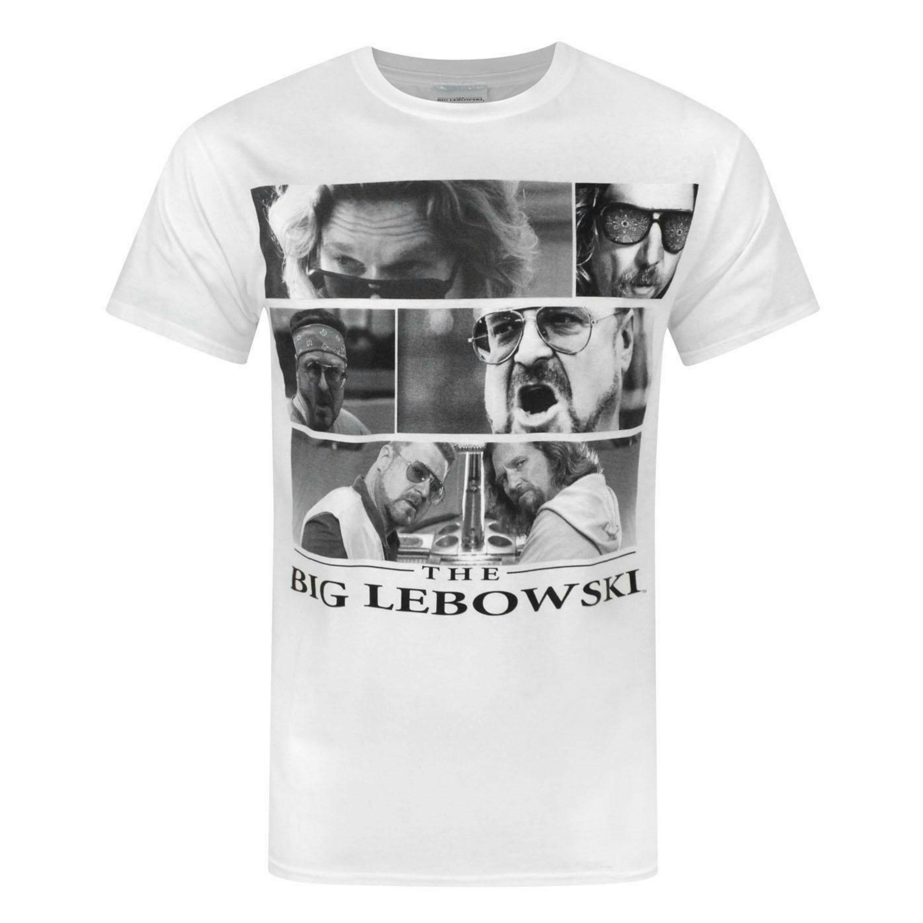 Big Lebowski Mens White The Dude And Walter Short Sleeved T-Shirt by Vanilla Underground , view 1 of 4