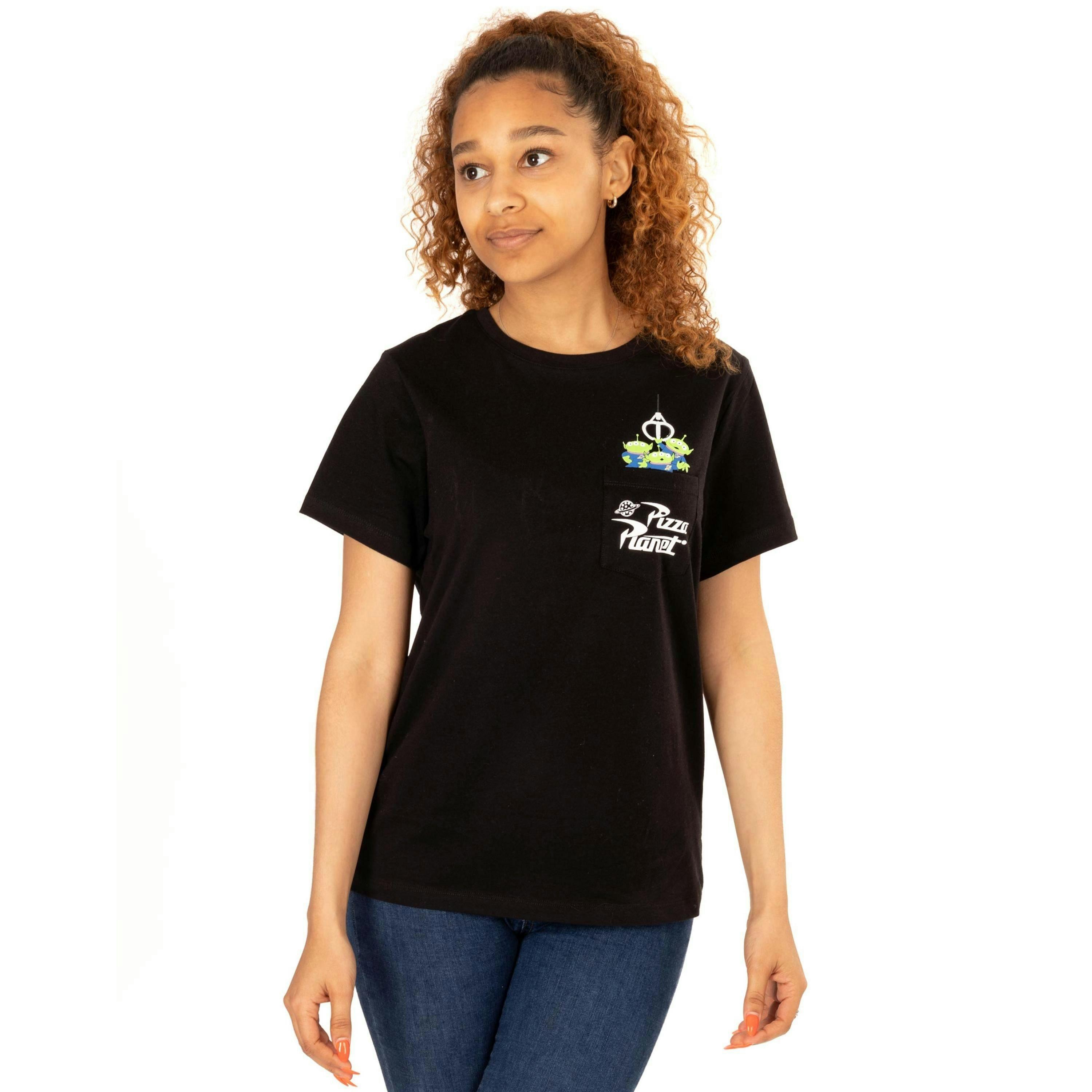 Disney Womens Black Aliens Short Sleeved T-Shirt by Vanilla Underground , view 1 of 5