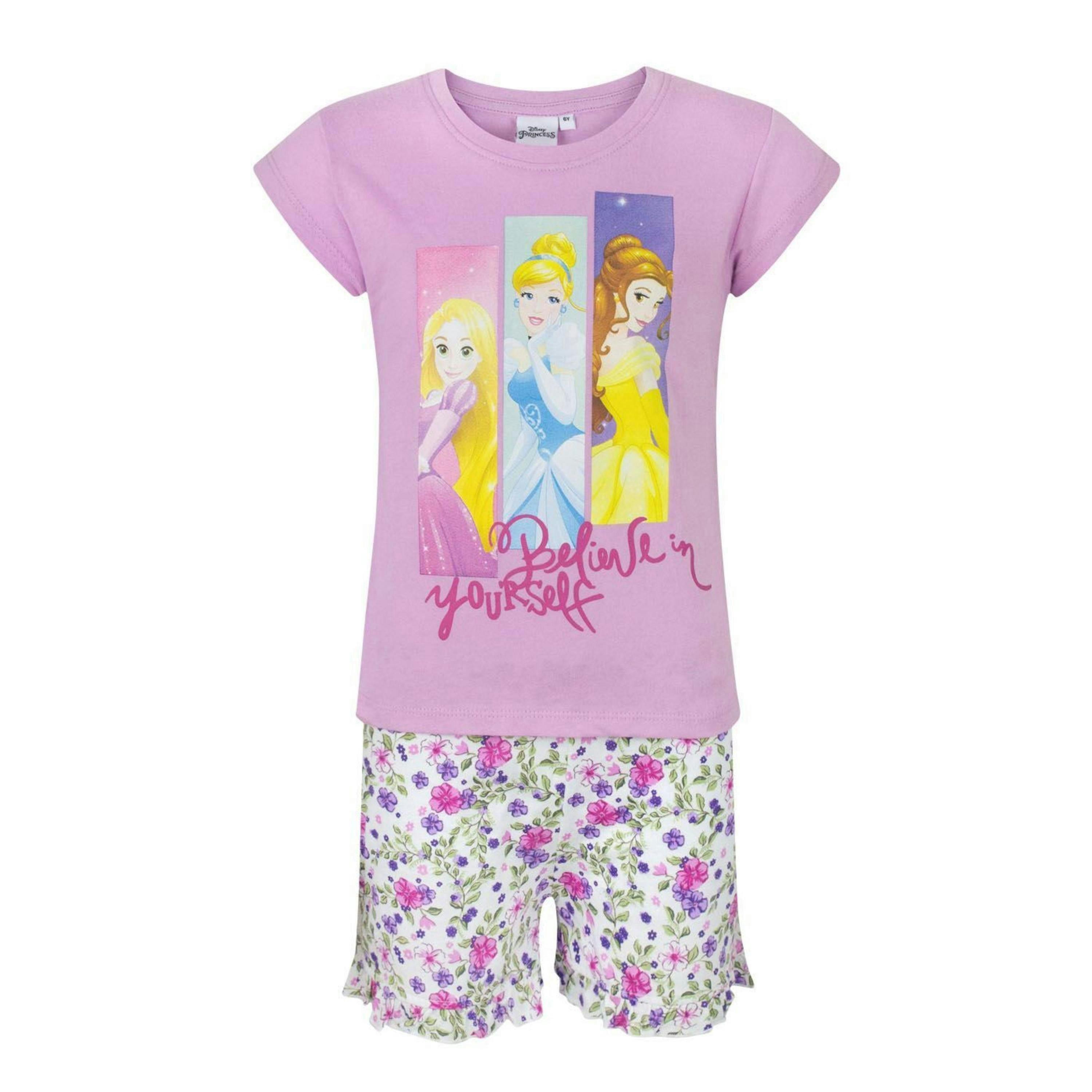 Disney Princess GirlsPink Short Sleeve Short Leg Pyjama Set by Vanilla Underground , view 1 of 1