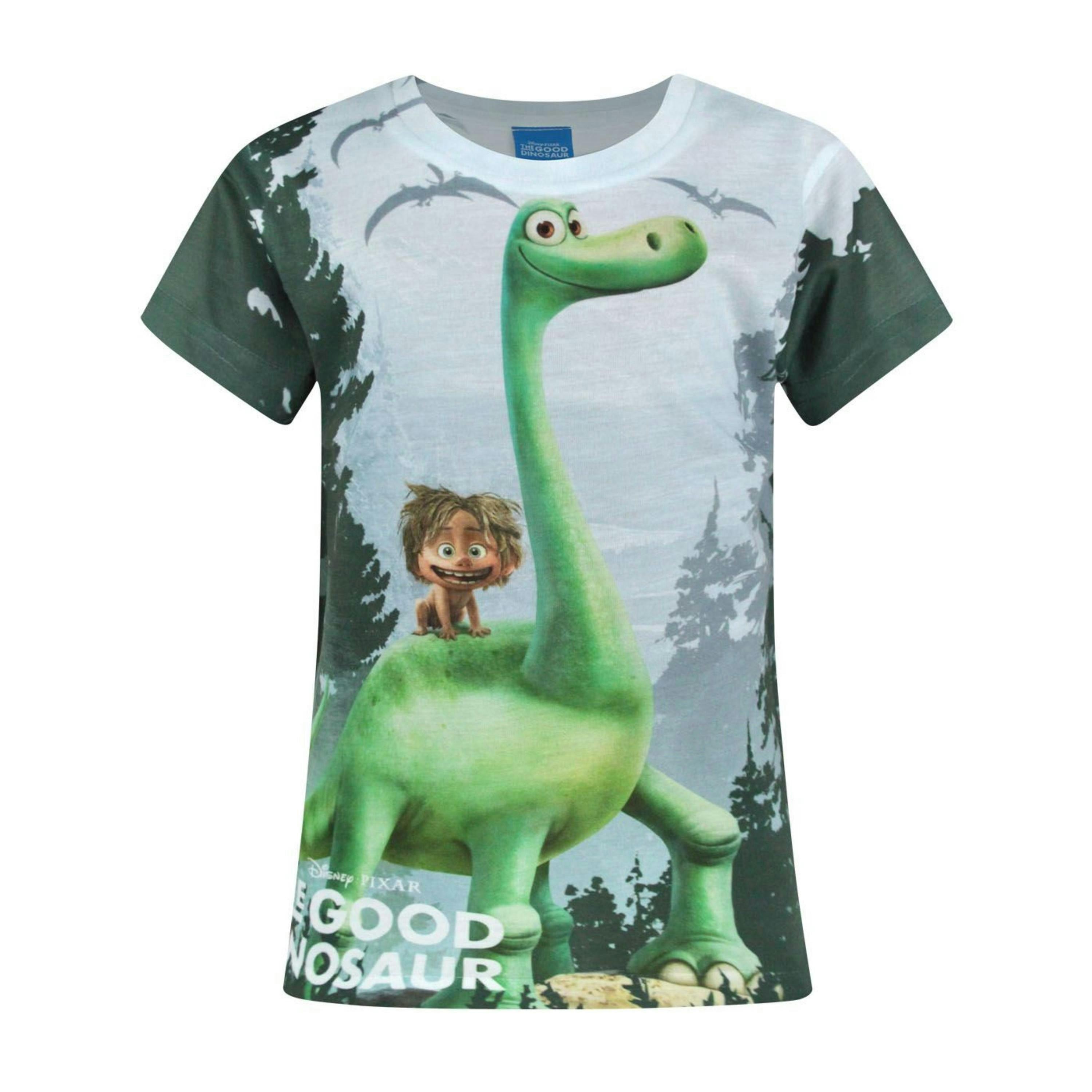 Disney Girls White Arlo And Spot Sublimation Short Sleeved T-Shirt by Vanilla Underground , view 1 of 1