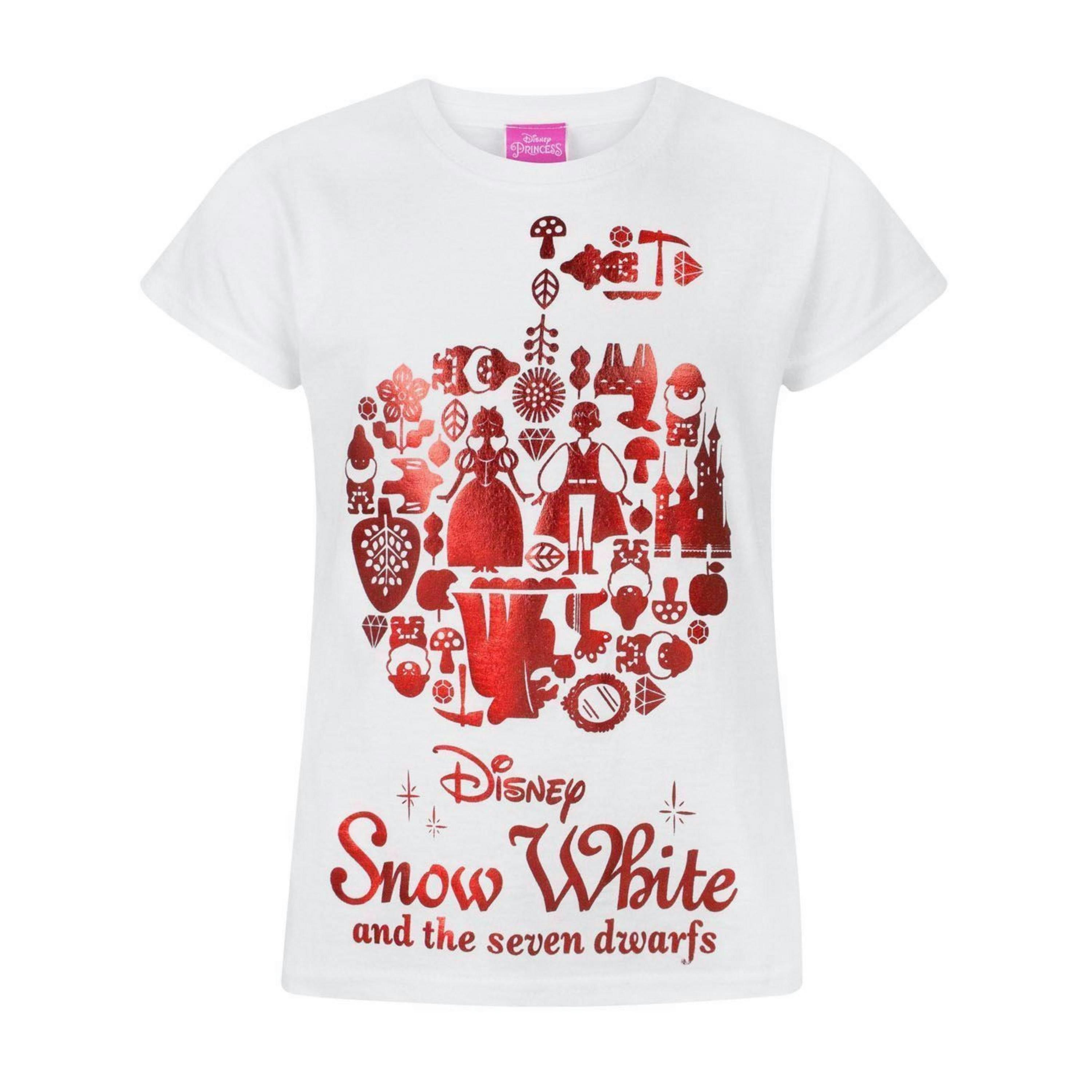 Disney Snow White GirlsWhite Short Sleeved T-Shirt by Vanilla Underground , view 1 of 1