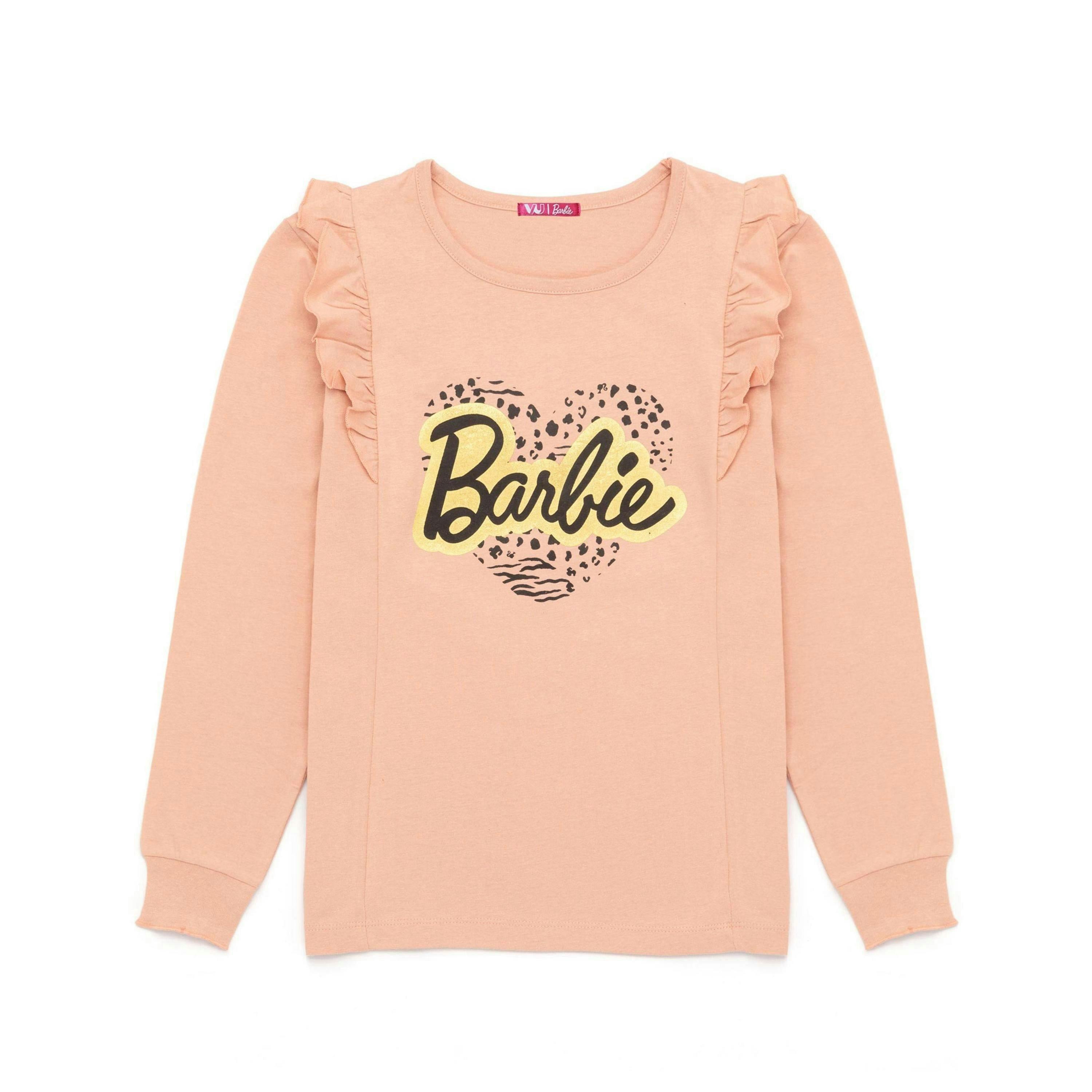 Barbie Girls Pink Logo Long Sleeved T-Shirt by Vanilla Underground , view 1 of 5