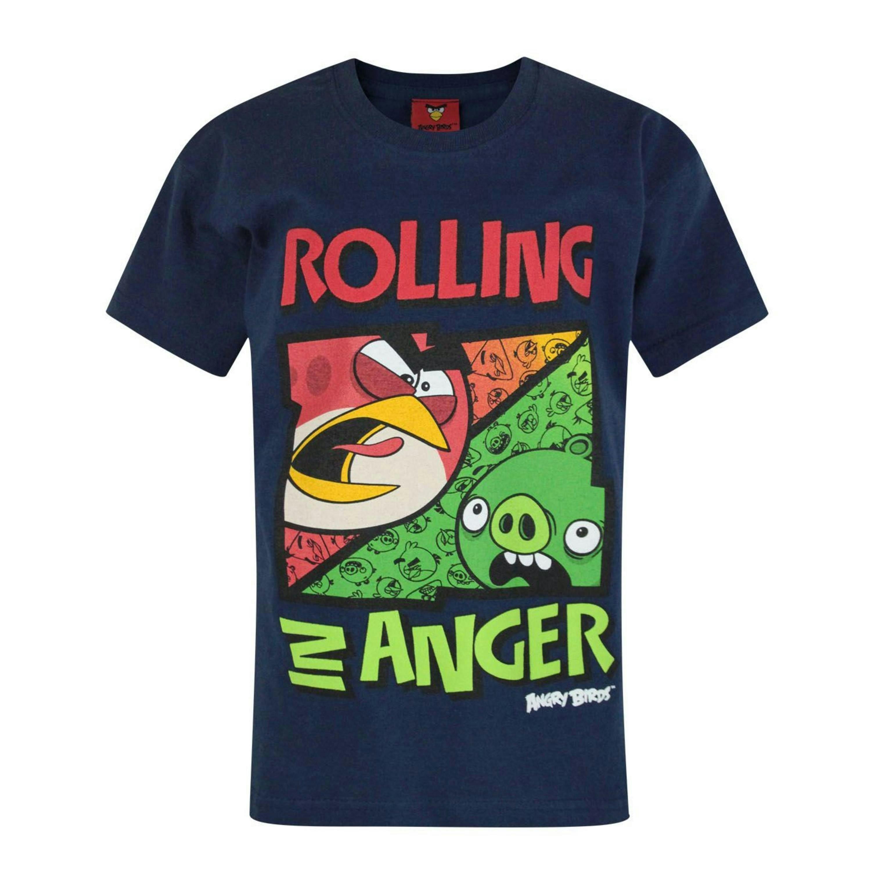 Angry Birds Boys Blue Short Sleeved T-Shirt by Vanilla Underground , view 1 of 1