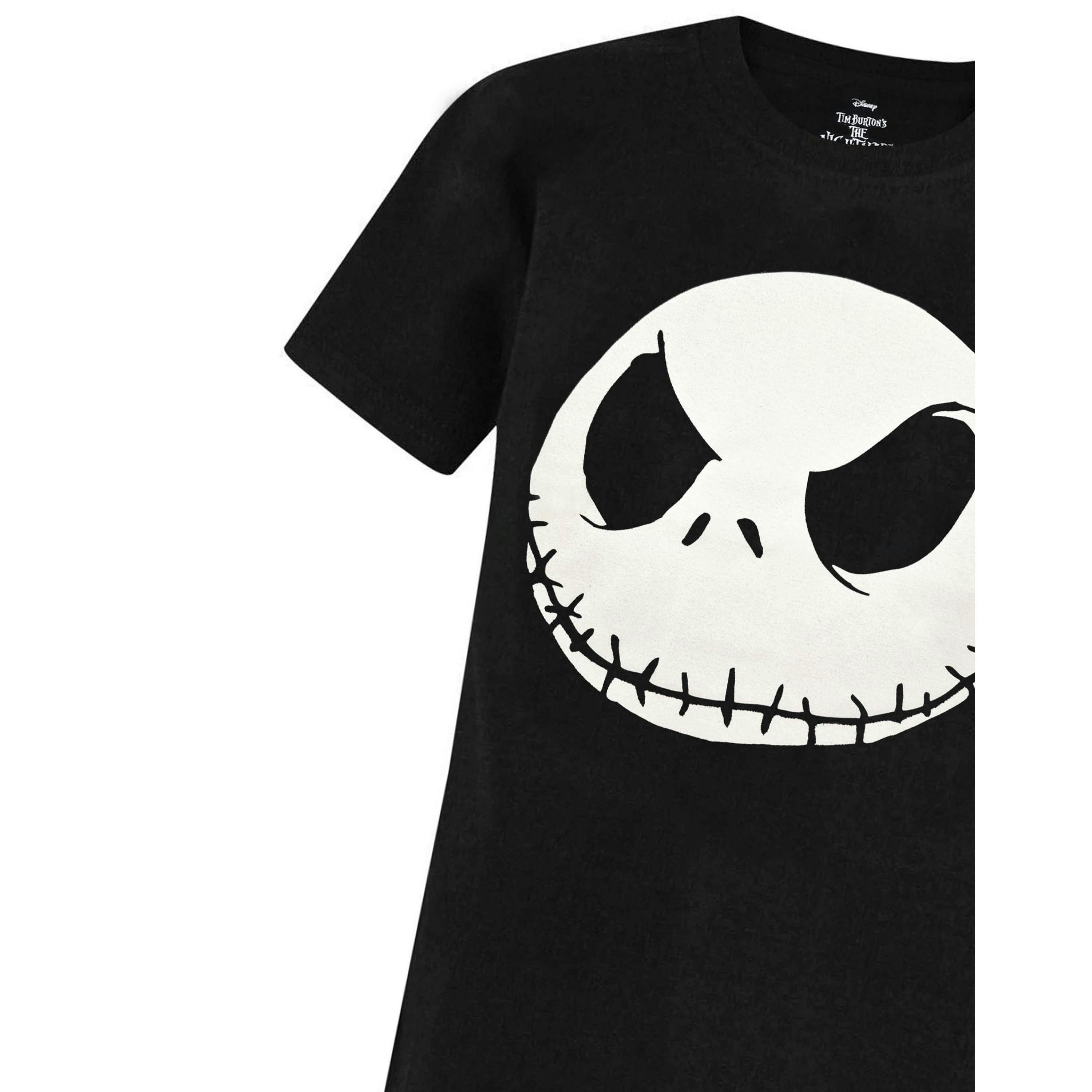Disney The Nightmare Before Christmas WomensBlack Short Sleeved T-Shirt by Vanilla Underground , view 1 of 1