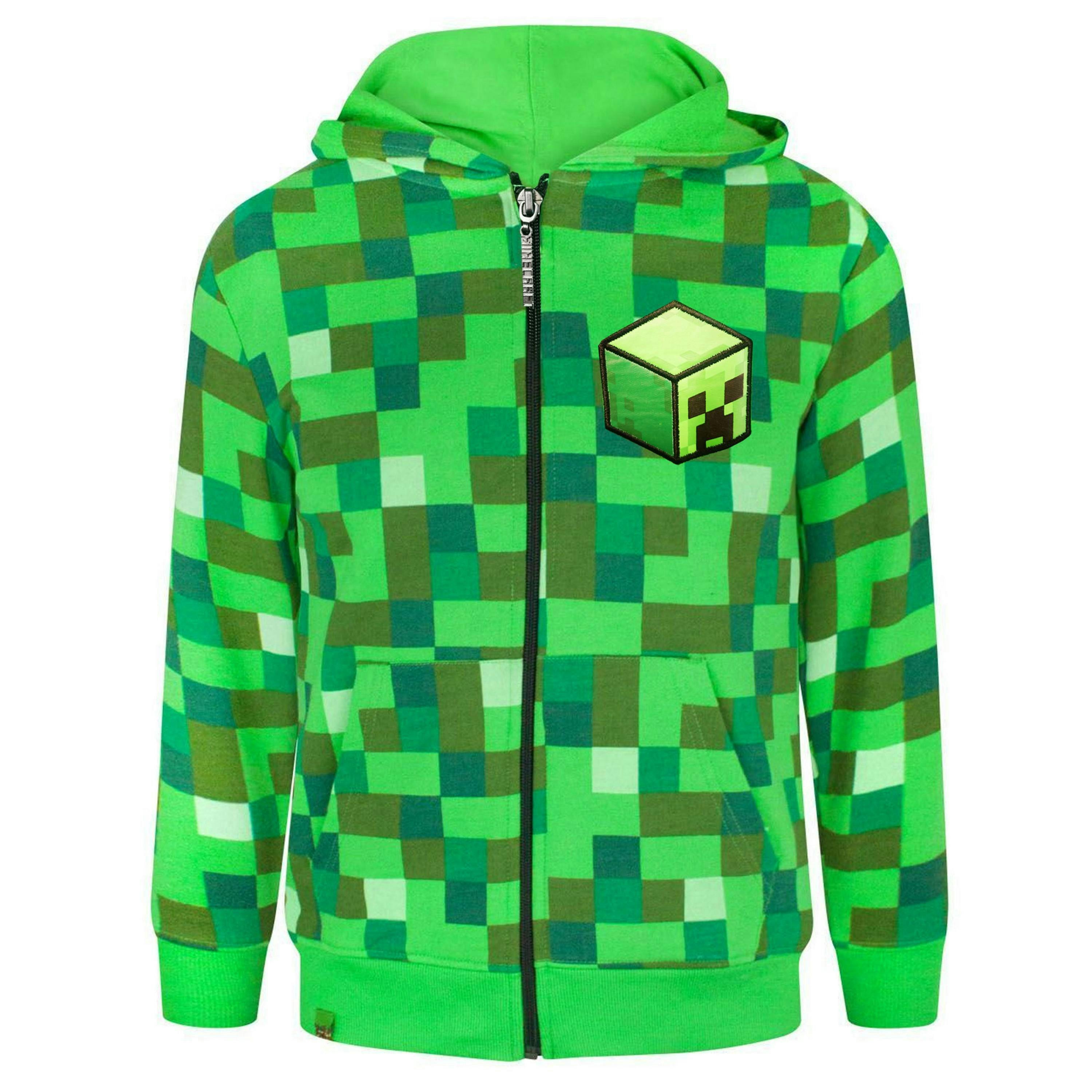 Minecraft Boys Green Creeper Hoodie by Vanilla Underground , view 1 of 5