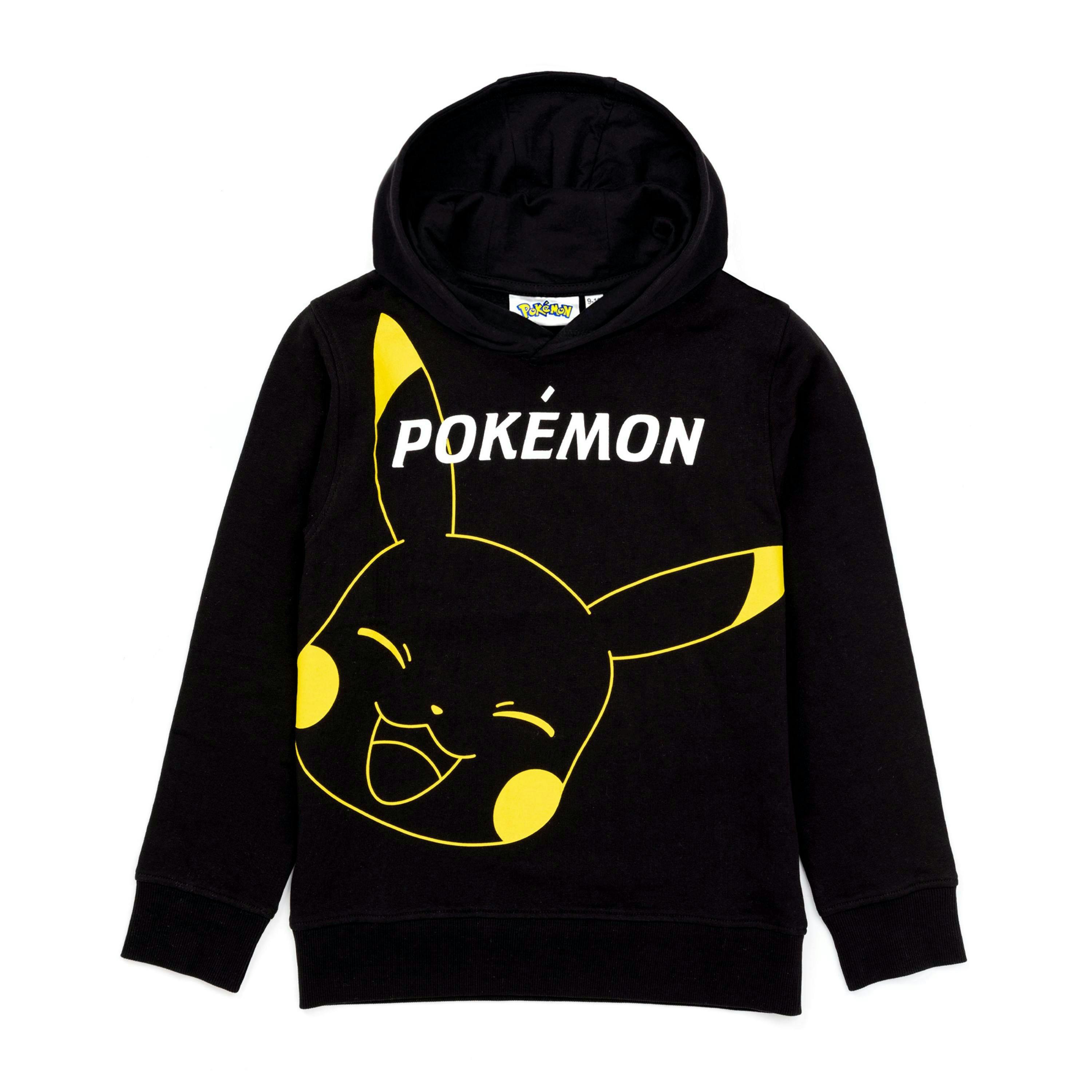 Pokemon Boys Black Pikachu Hoodie by Vanilla Underground , view 1 of 6