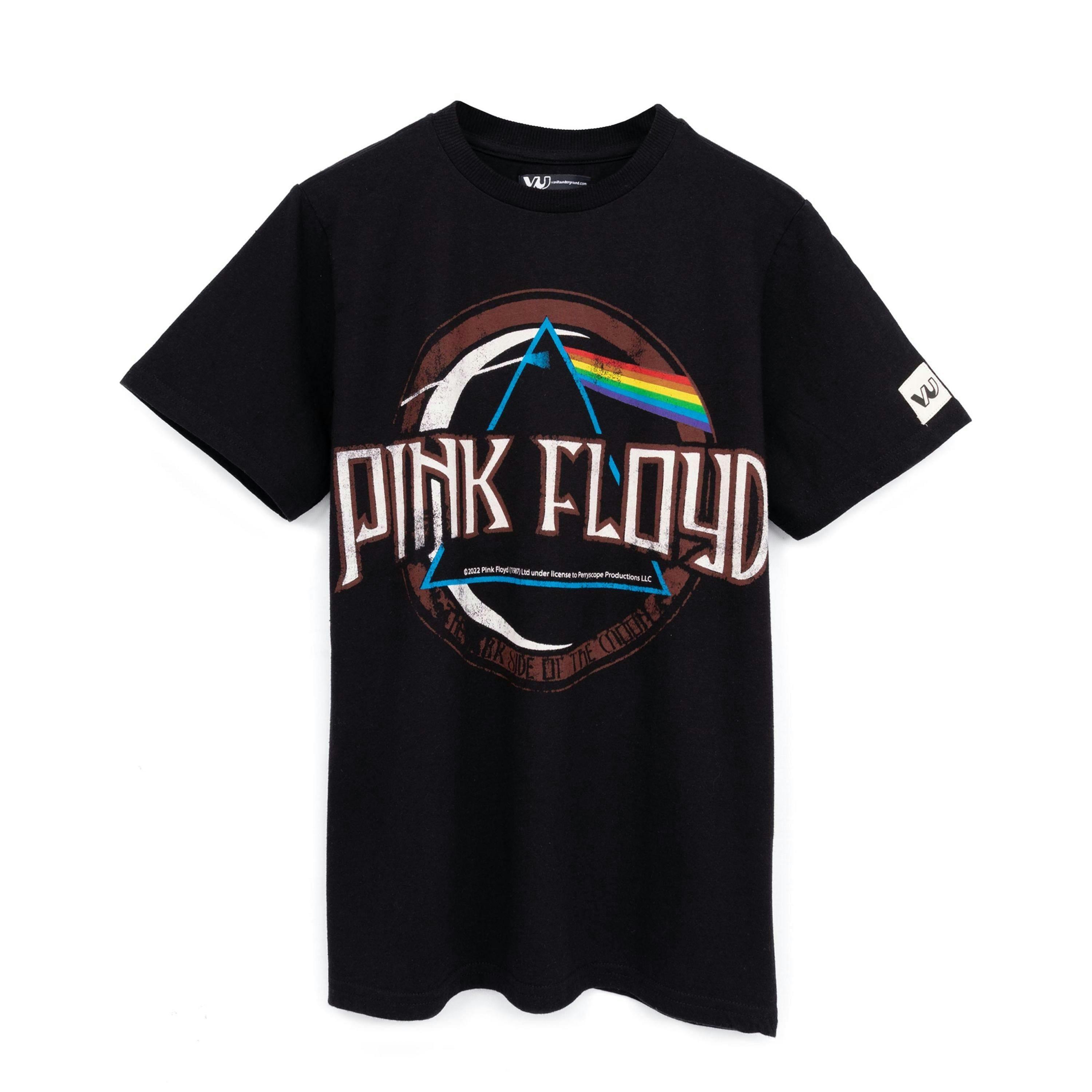 Pink Floyd Unisex Kids Black Album Logo Short Sleeved T-Shirt by Vanilla Underground , view 1 of 6