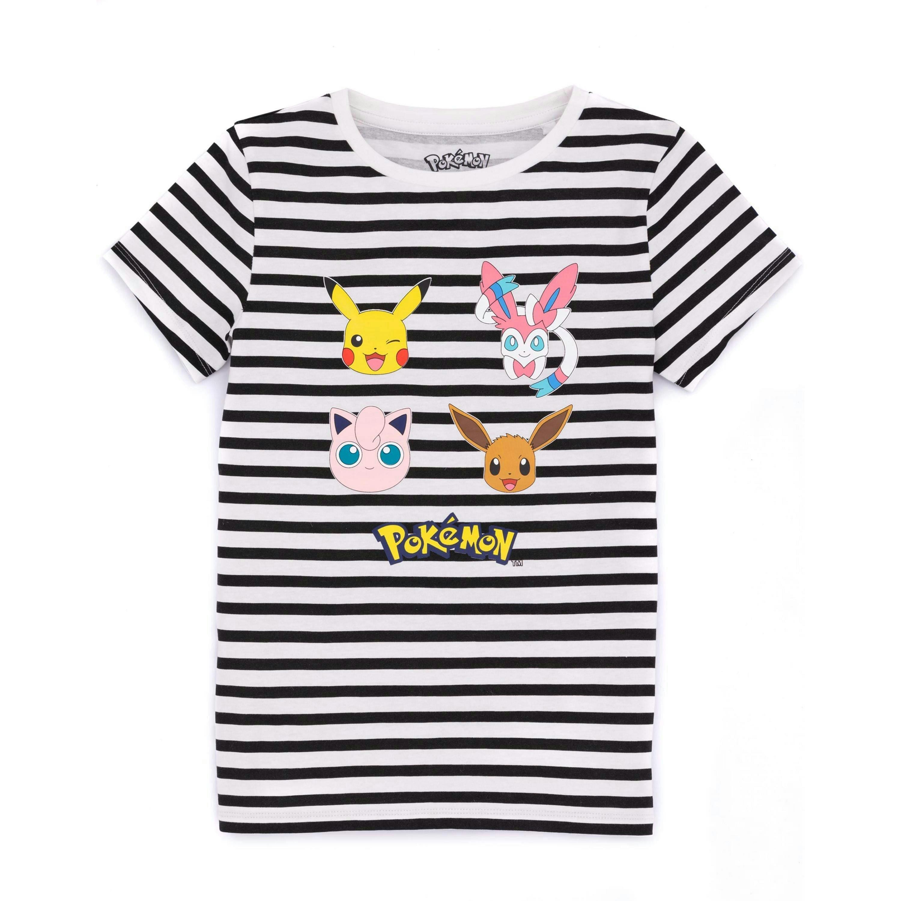 Pokemon Girls White Pikachu Short Sleeved T-Shirt by Vanilla Underground , view 1 of 6