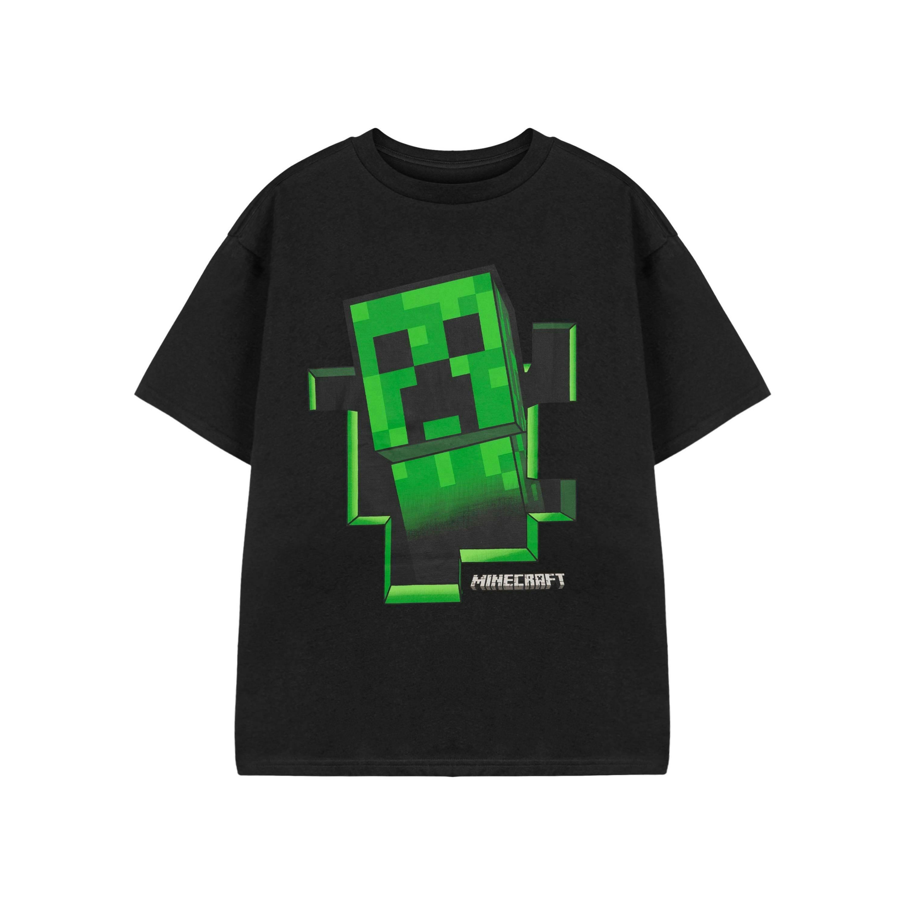 Minecraft Boys Black Creeper Inside Short Sleeved T-Shirt [dis] by Vanilla Underground , view 1 of 3