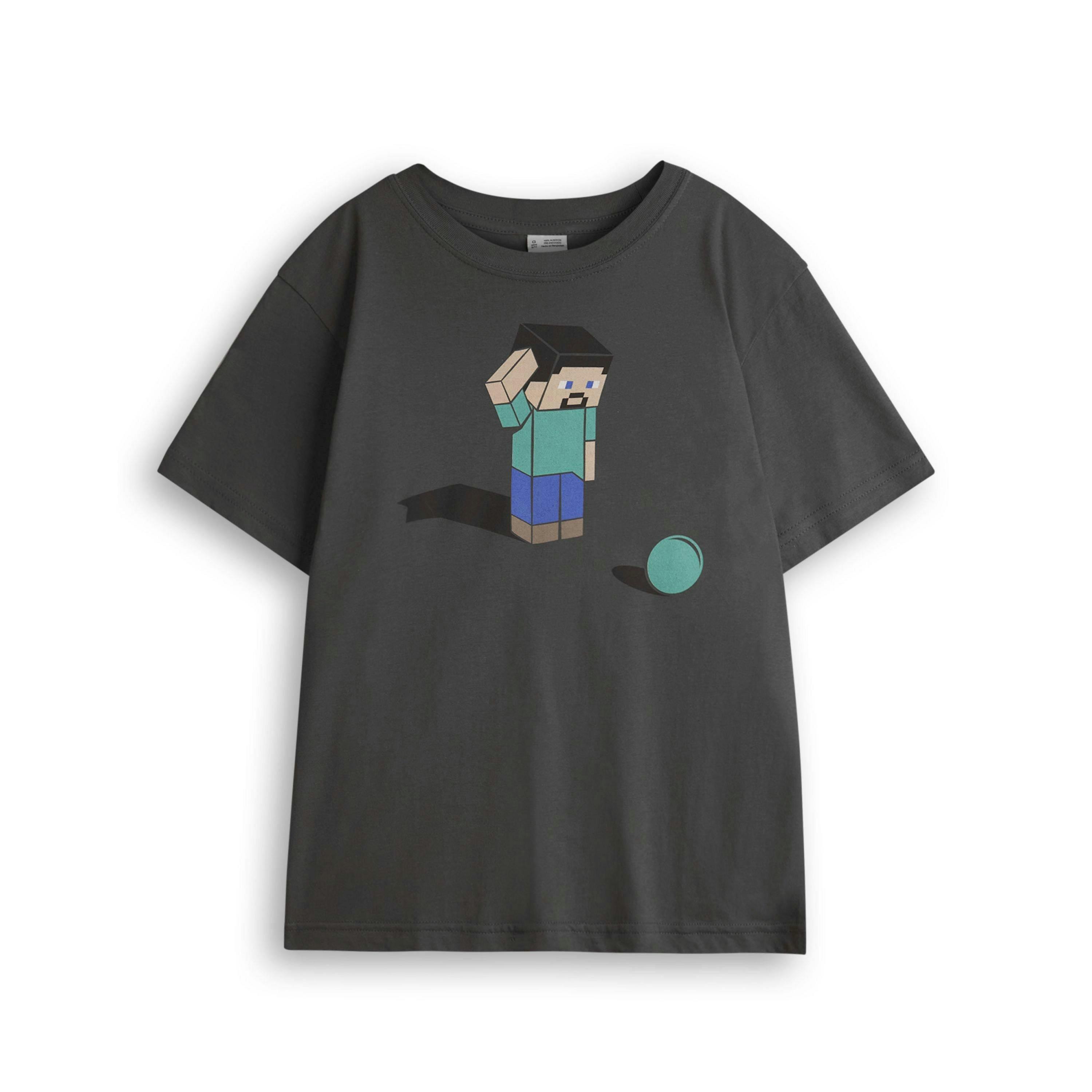 Minecraft Boys Black Short Sleeved T-Shirt by Vanilla Underground , view 1 of 6