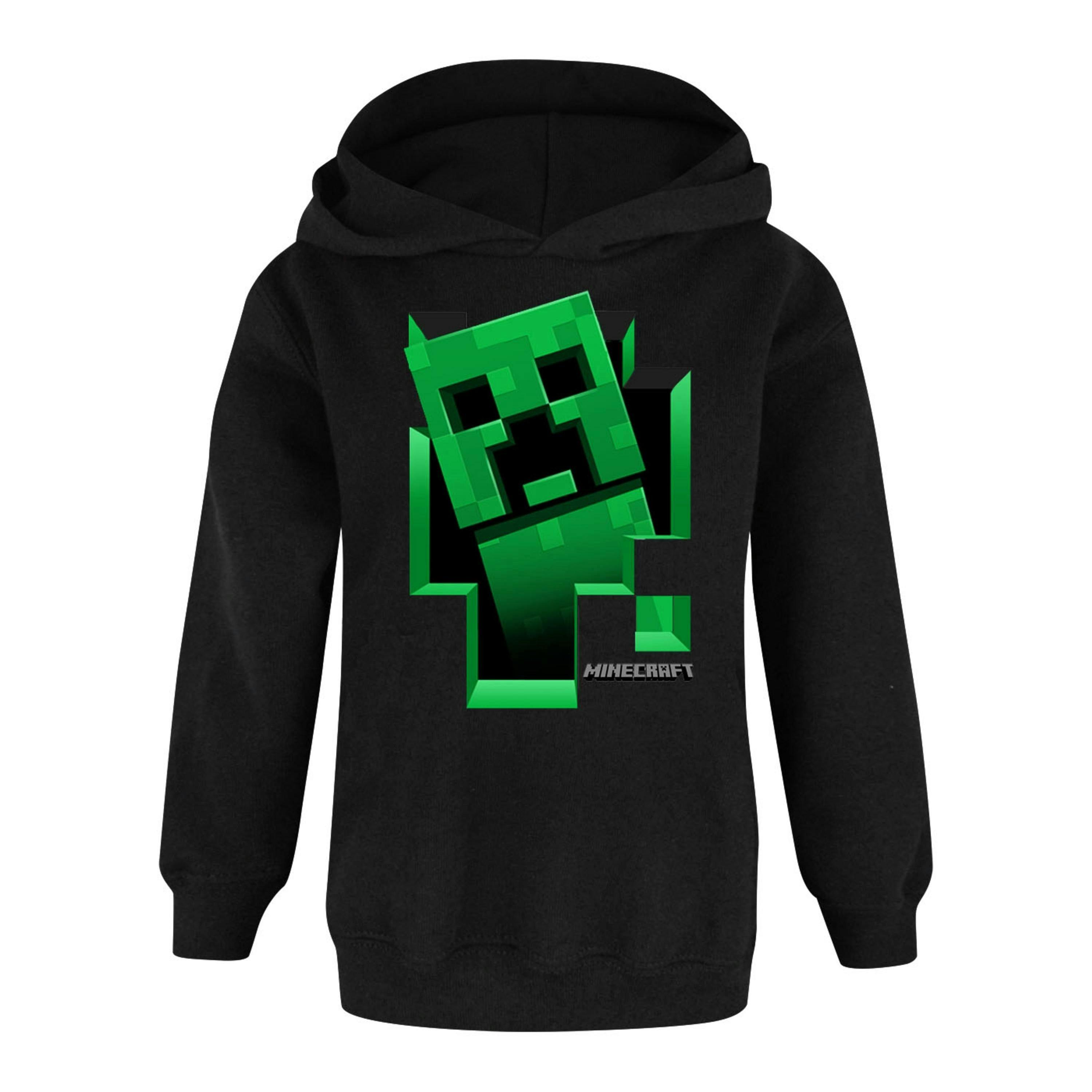 Minecraft Boys Black Creeper Placement Print Hoodie [dis] by Vanilla Underground , view 1 of 3