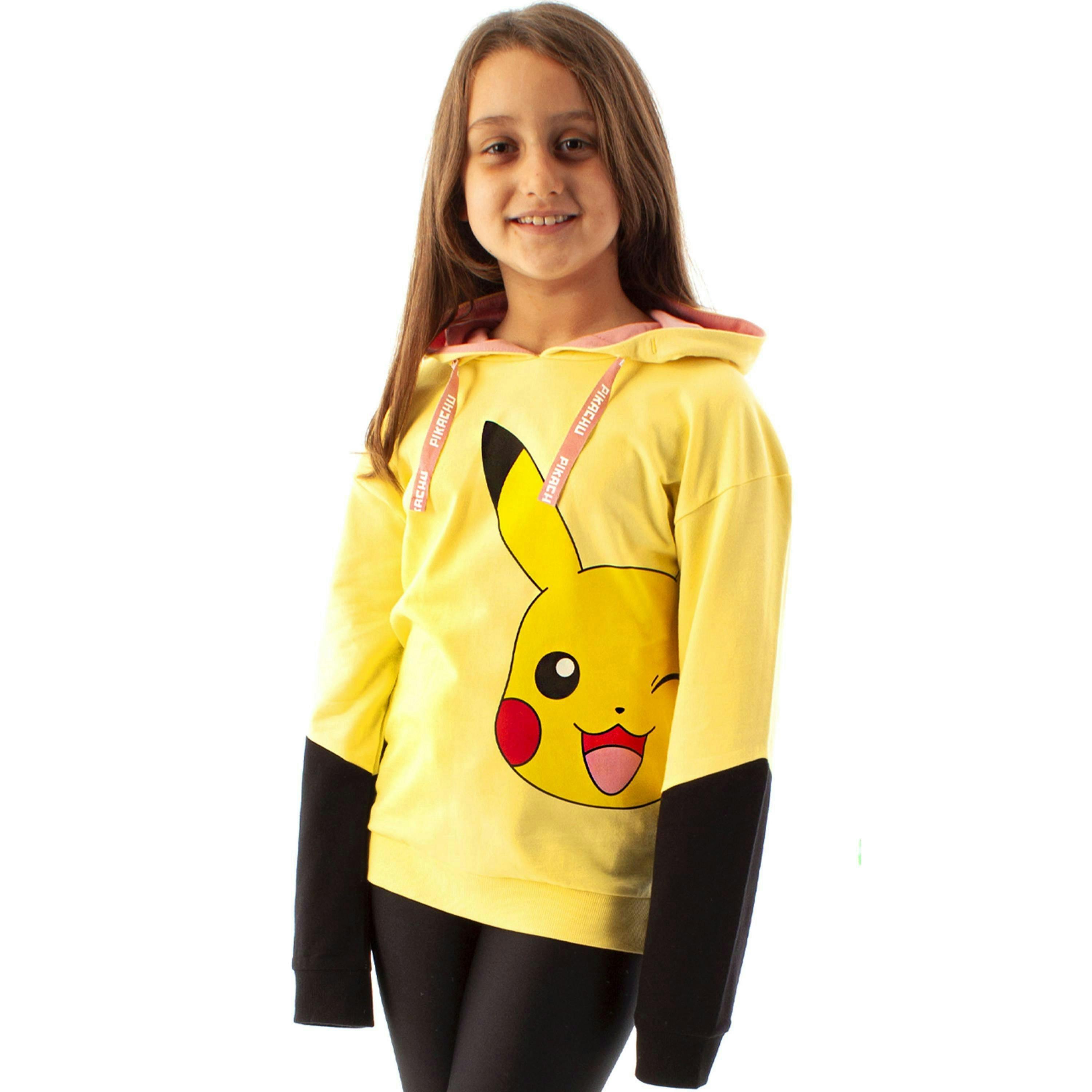 Pokemon Girls Yellow Pikachu Hoodie by Vanilla Underground , view 1 of 6