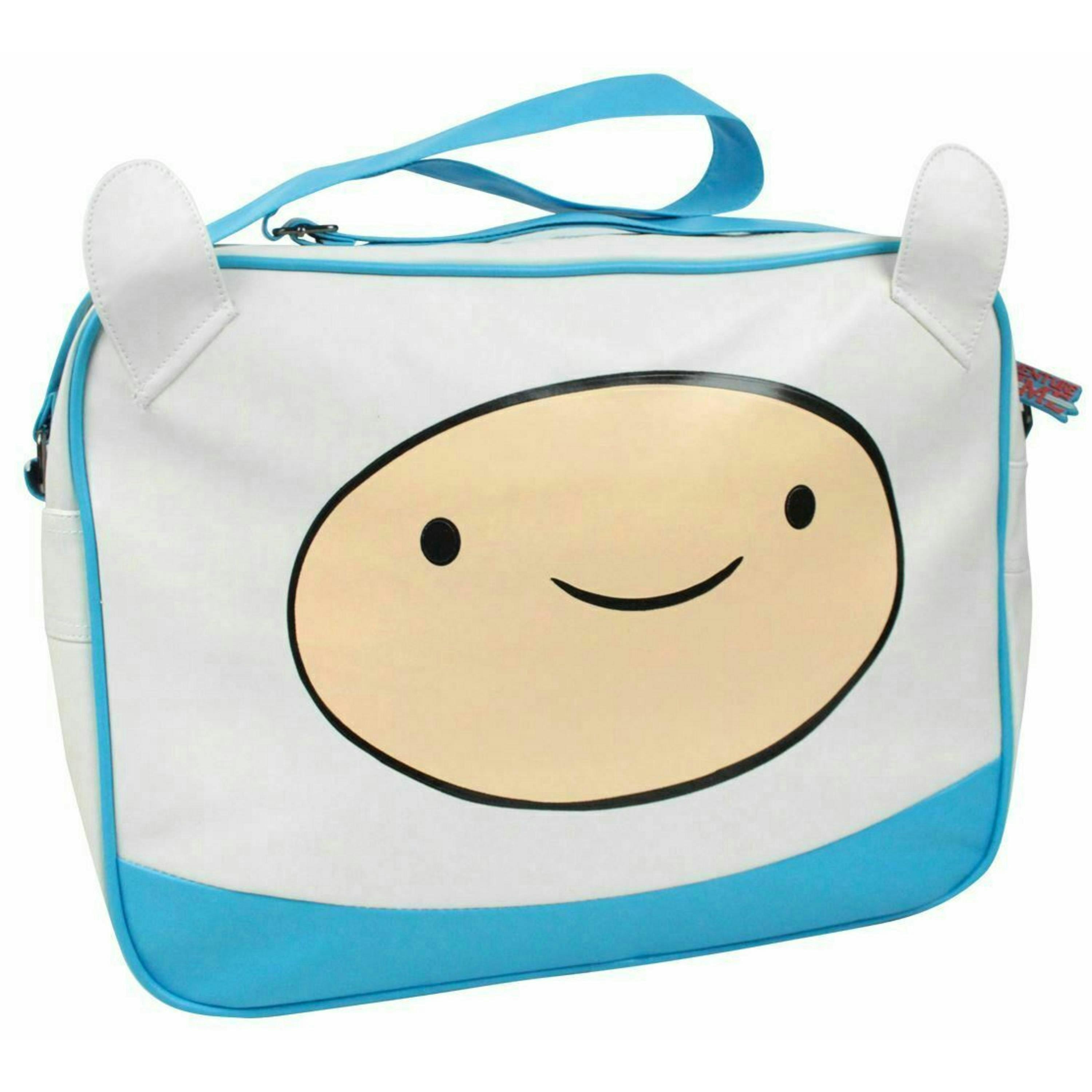 Adventure Time Boys White Finn Face Graphic Messenger Bag (One Size) by Vanilla Underground , view 1 of 3