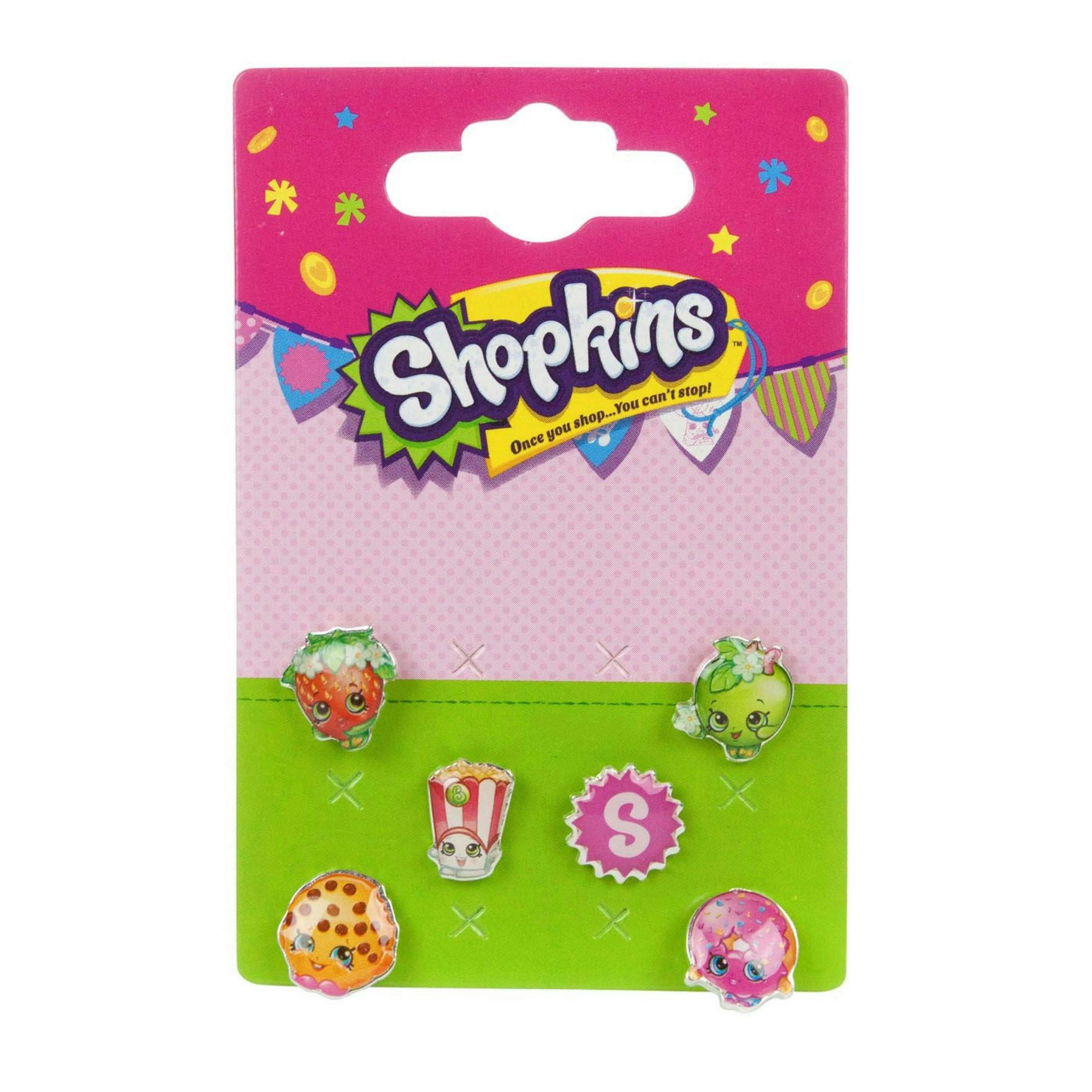 Shopkins Girls Silver Multi-Character Earrings (One Size) by Vanilla Underground , view 2 of 2