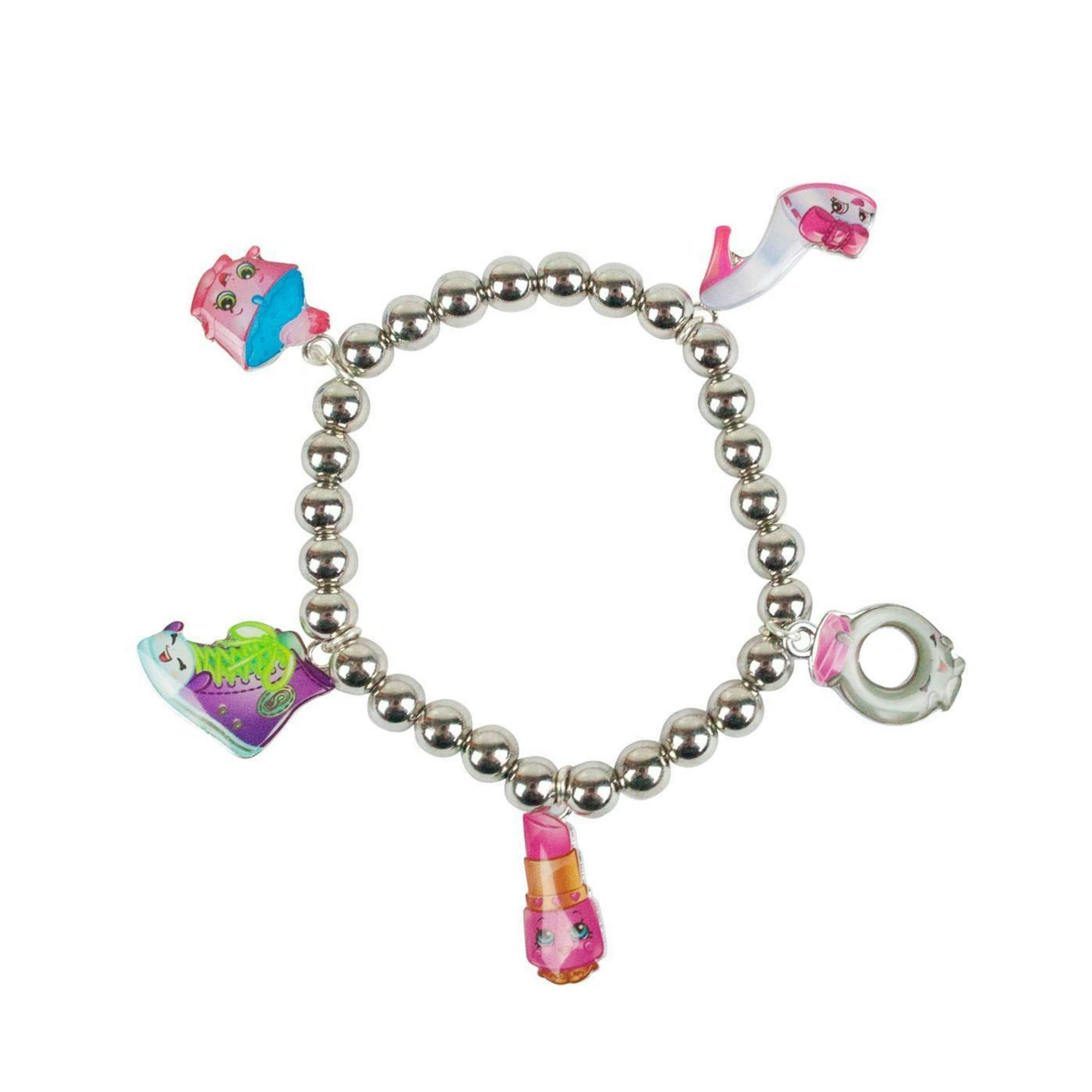 Shopkins Girls Silver Multi-Character Charms Bracelet (One Size) by Vanilla Underground , view 1 of 2