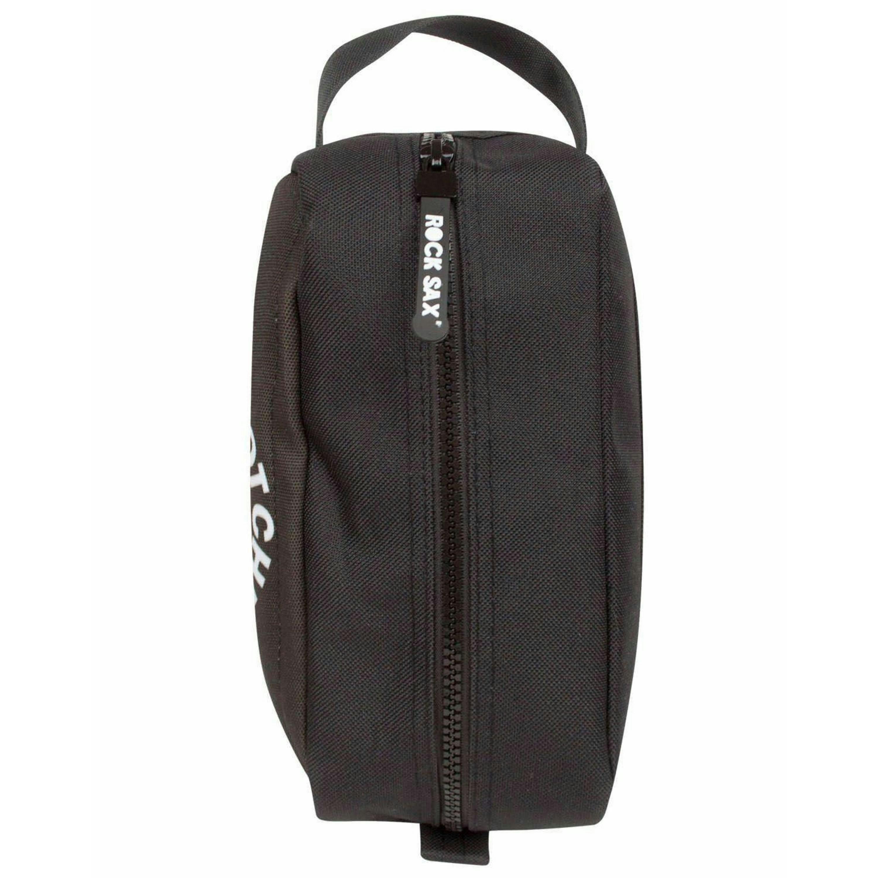 Rock Sax Unisex Black Red Hot Chilli Peppers Logo Wash and Toiletry Bag (One Size) by Vanilla Underground , view 3 of 5