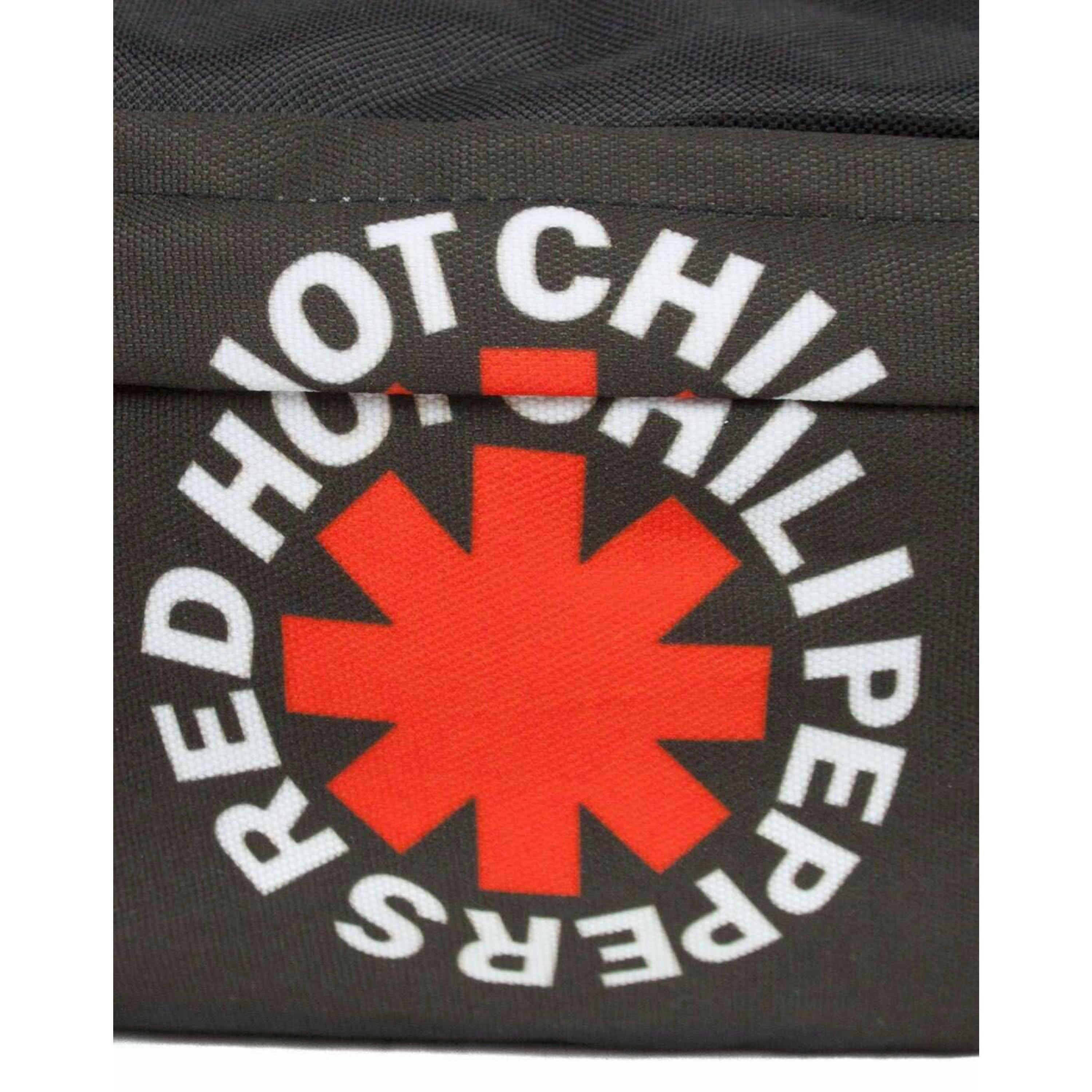 Rock Sax Unisex Black Red Hot Chilli Peppers Logo Wash and Toiletry Bag (One Size) by Vanilla Underground , view 4 of 5