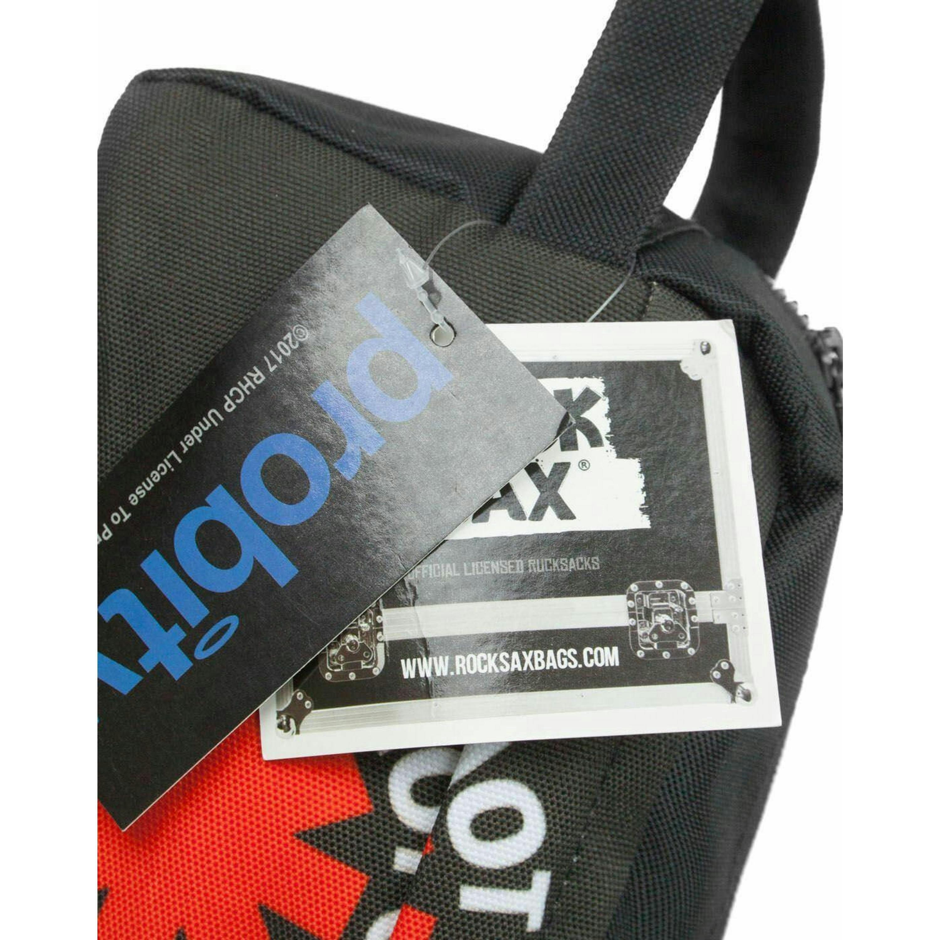 Rock Sax Unisex Black Red Hot Chilli Peppers Logo Wash and Toiletry Bag (One Size) by Vanilla Underground , view 5 of 5