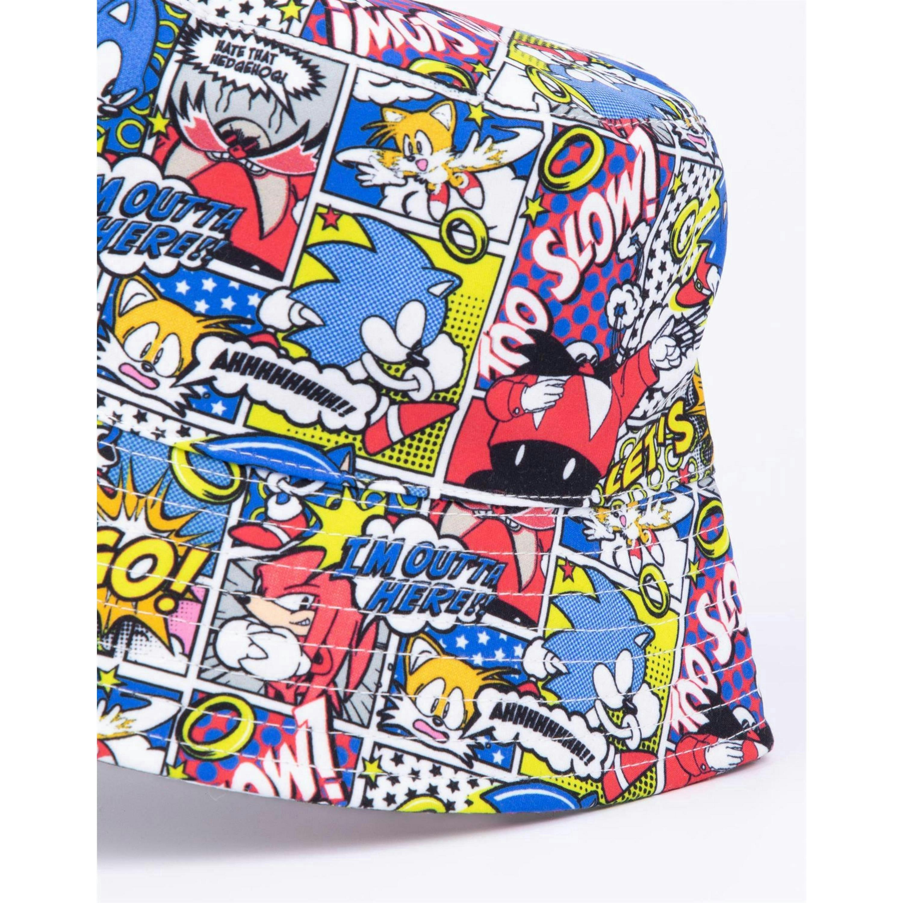 Sonic the Hedgehog Unisex Kids Multicoloured Bucket Hat (One Size) by Vanilla Underground , view 2 of 6